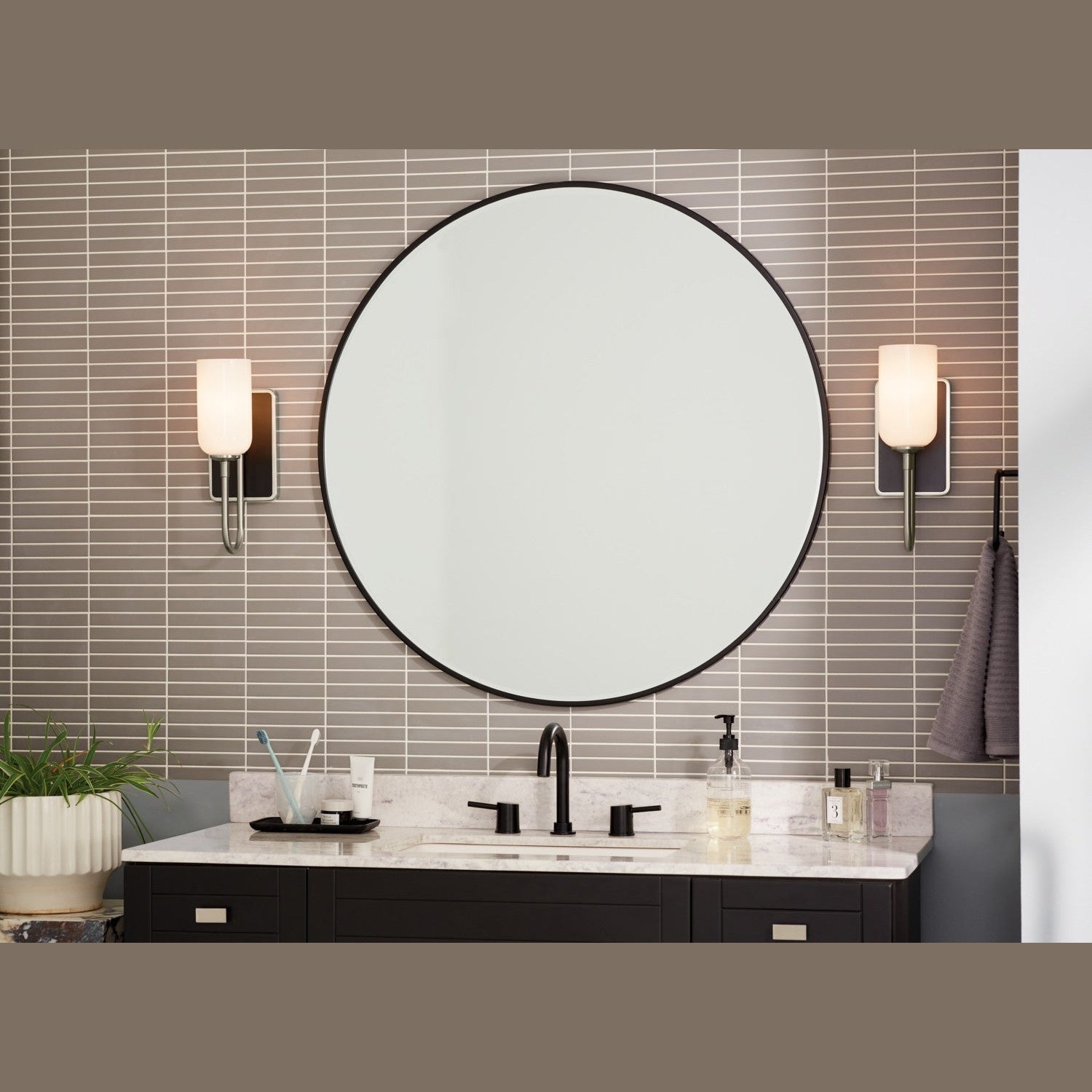 Kichler - 55161NI - One Light Wall Sconce - Solia - Brushed Nickel