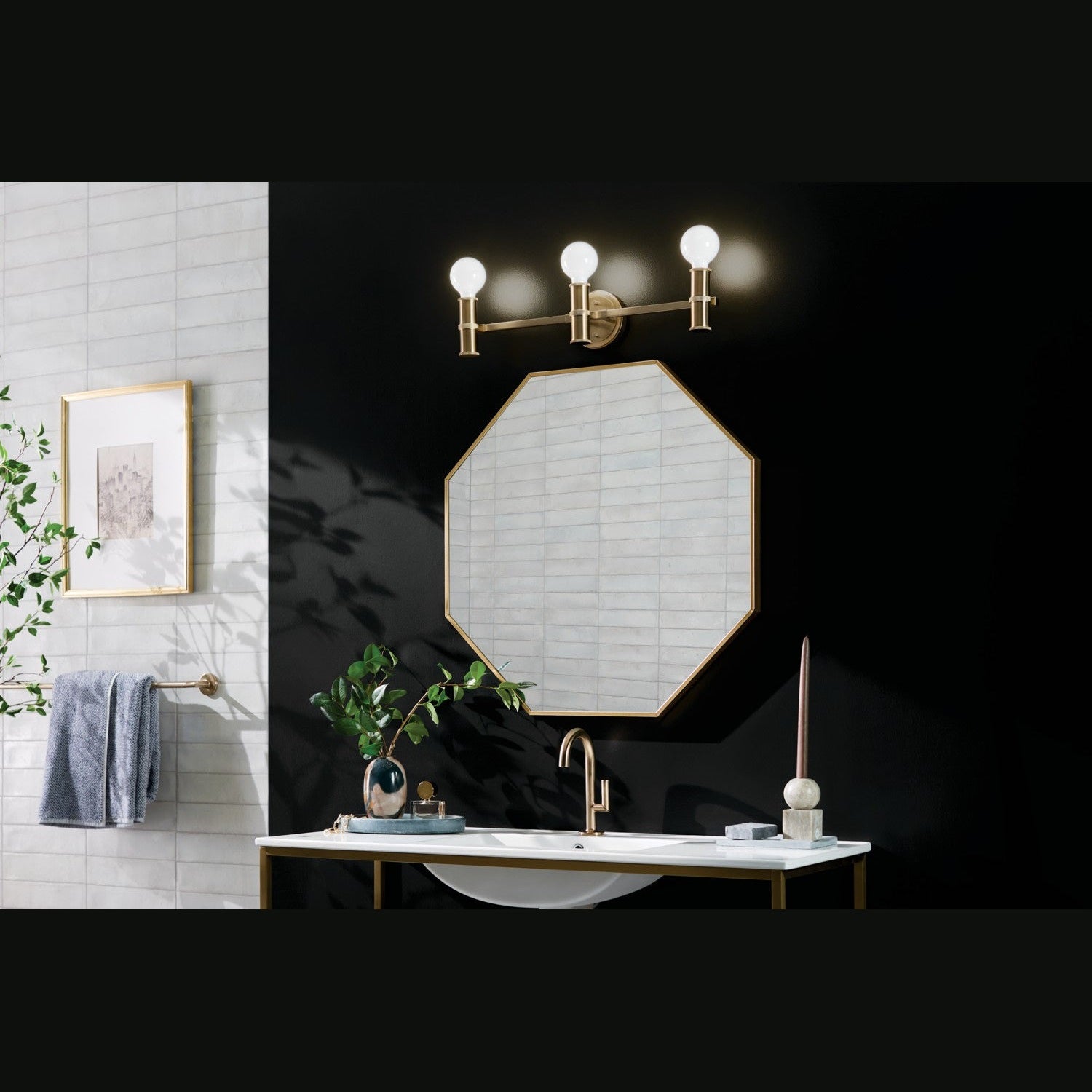Kichler - 55157CPZ - Three Light Bath - Torche - Champagne Bronze