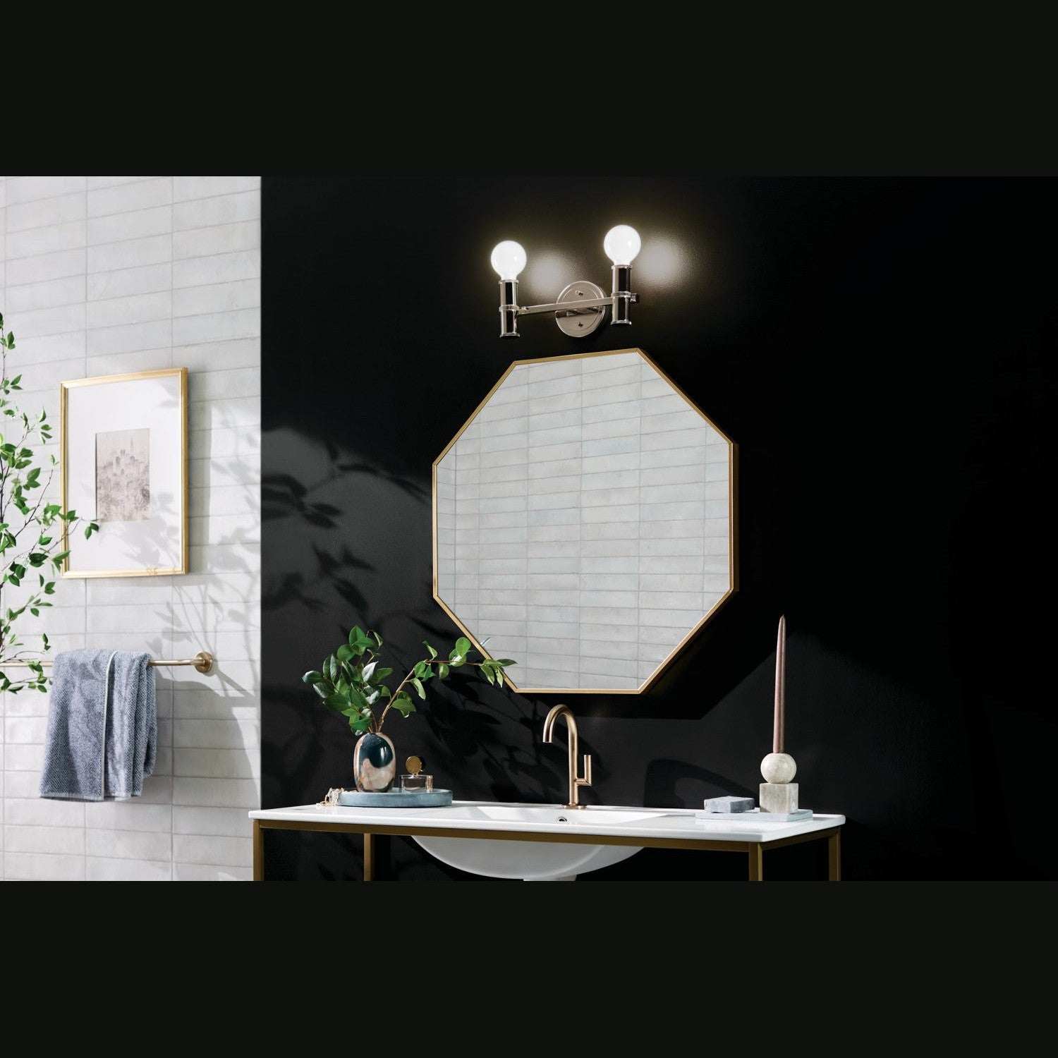 Kichler - 55158PN - Two Light Bath - Torche - Polished Nickel