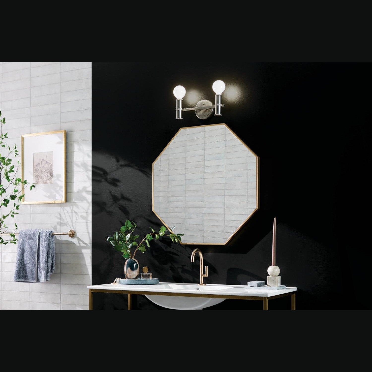 Kichler - 55158NI - Two Light Bath - Torche - Brushed Nickel