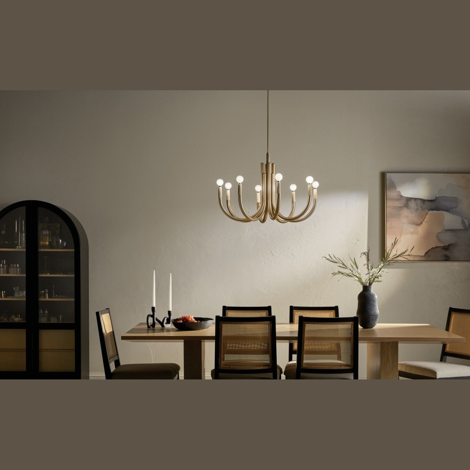 Kichler - 52550CPZ - Eight Light Chandelier - Odensa - Champagne Bronze