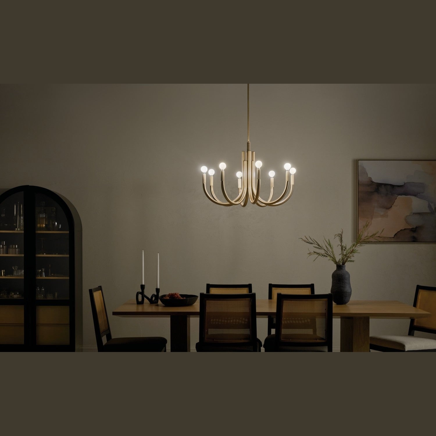 Kichler - 52550CPZ - Eight Light Chandelier - Odensa - Champagne Bronze