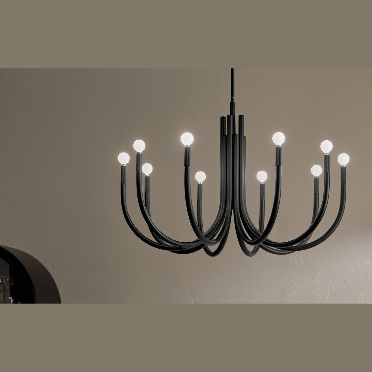 Kichler - 52551BK - Ten Light Chandelier - Odensa - Black