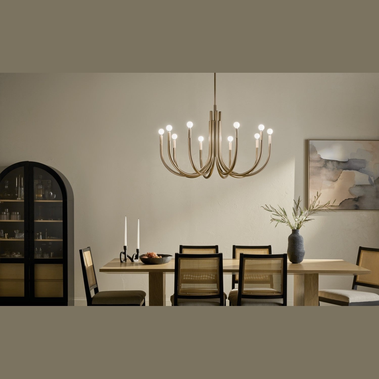 Kichler - 52551CPZ - Ten Light Chandelier - Odensa - Champagne Bronze