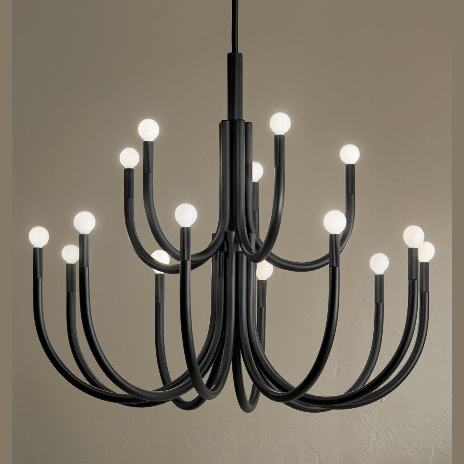 Kichler - 52552BK - 15 Light Chandelier - Odensa - Black