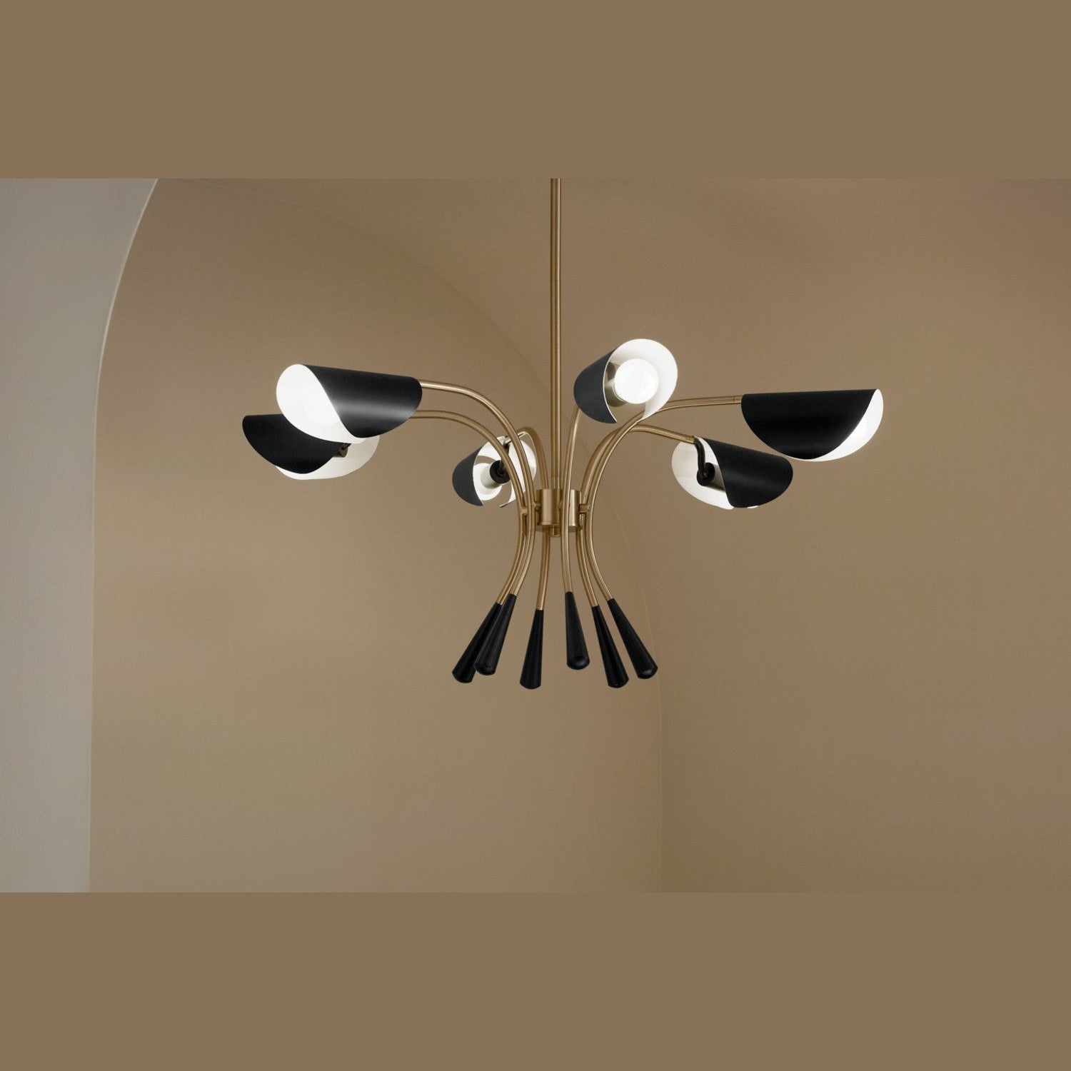 Kichler - 52559CPZBK - Six Light Chandelier - Arcus - Champagne Bronze