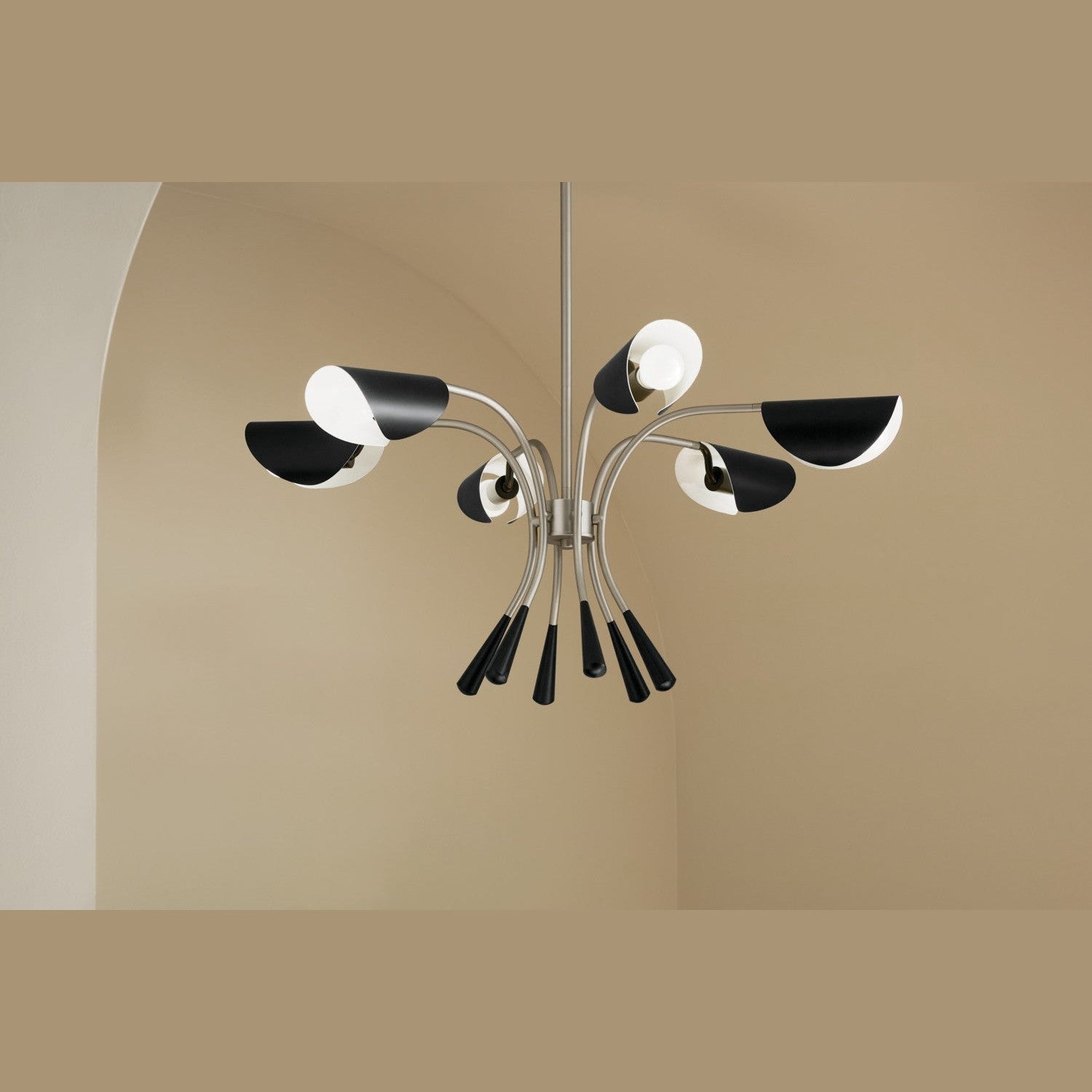 Kichler - 52559SN - Six Light Chandelier - Arcus - Satin Nickel