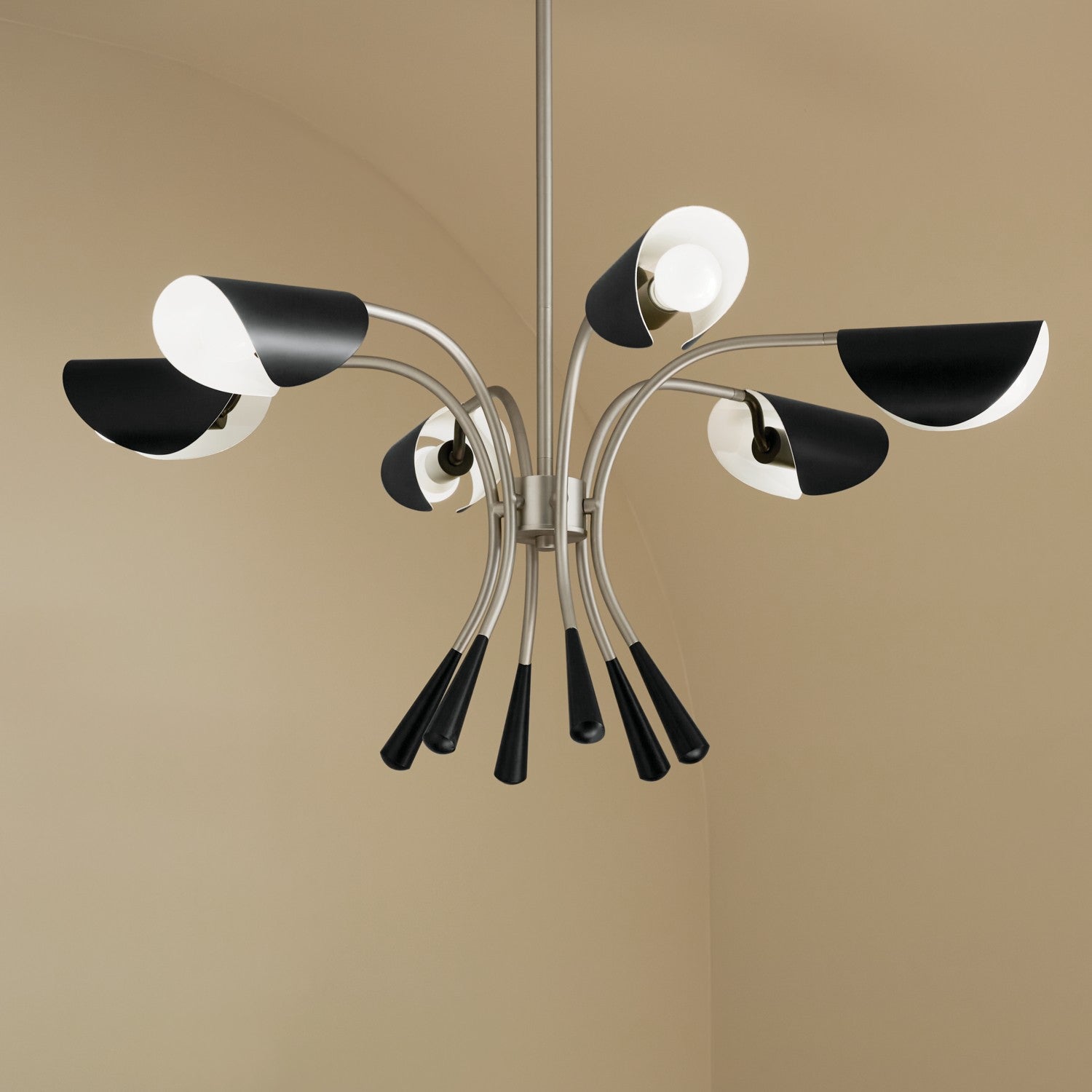 Kichler - 52559SN - Six Light Chandelier - Arcus - Satin Nickel