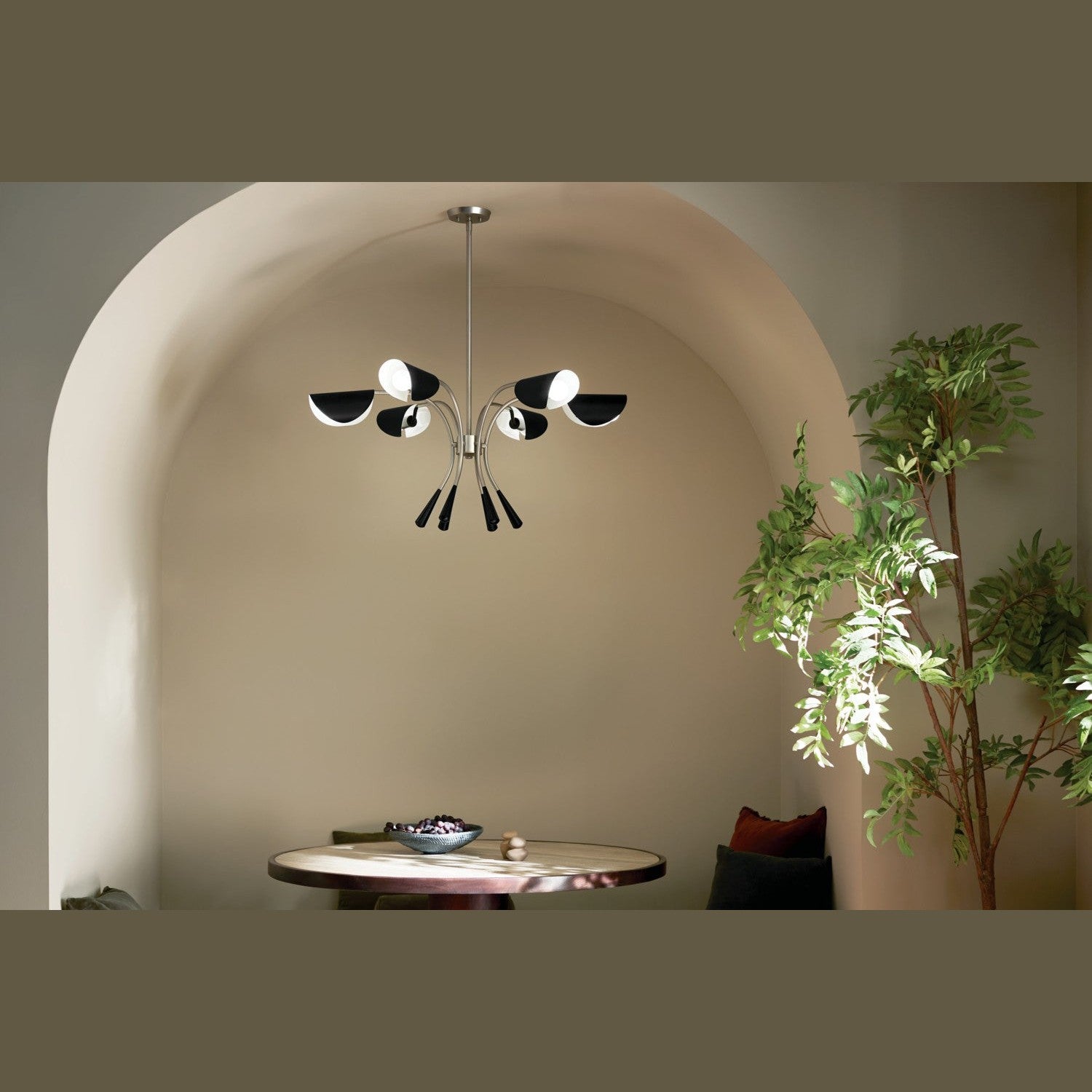 Kichler - 52559SN - Six Light Chandelier - Arcus - Satin Nickel