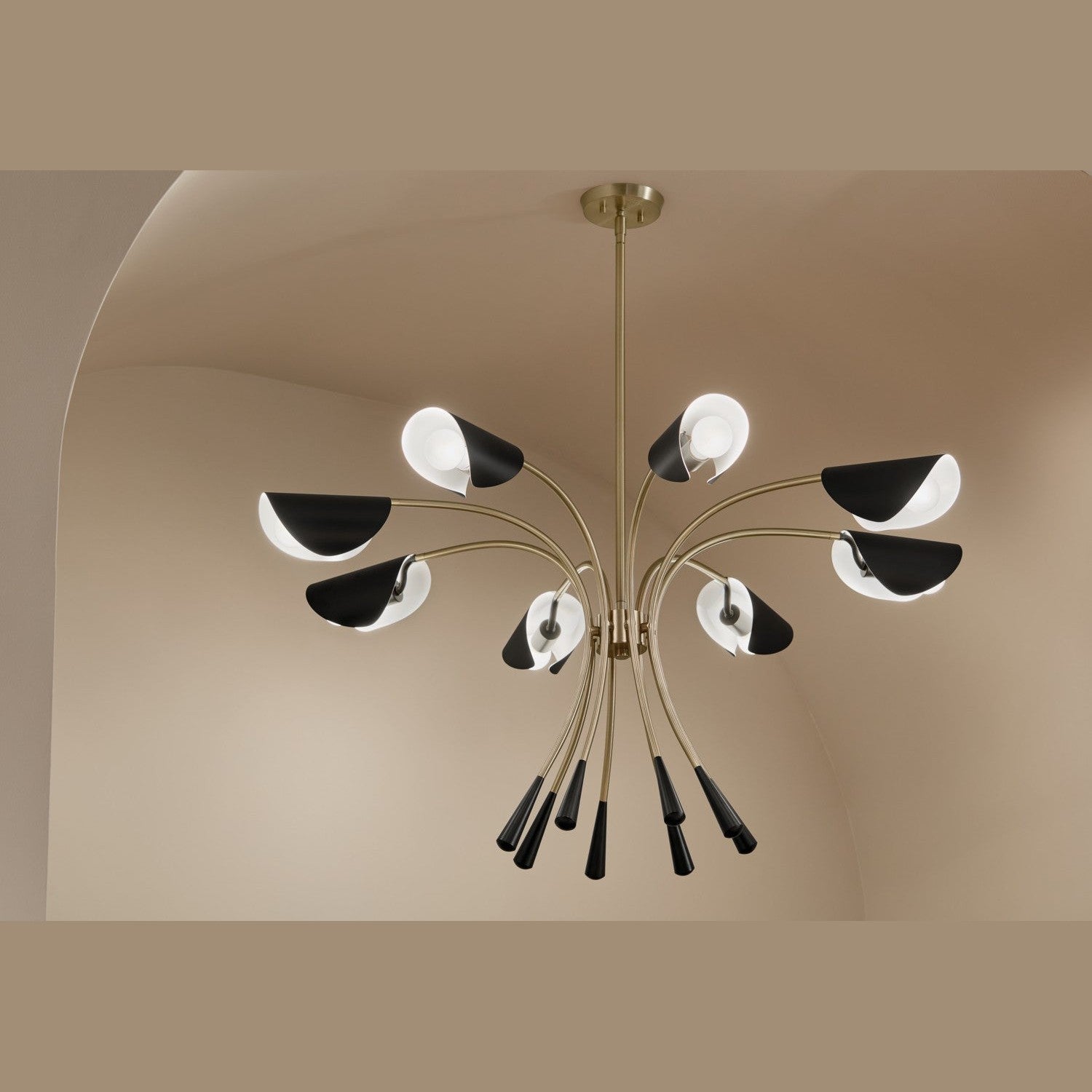 Kichler - 52560CPZBK - Eight Light Chandelier - Arcus - Champagne Bronze