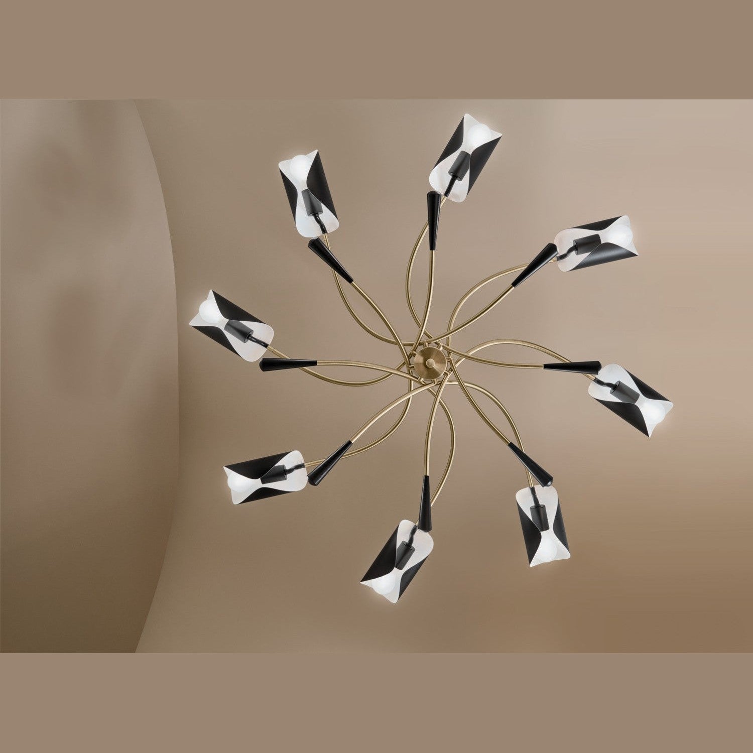 Kichler - 52560CPZBK - Eight Light Chandelier - Arcus - Champagne Bronze