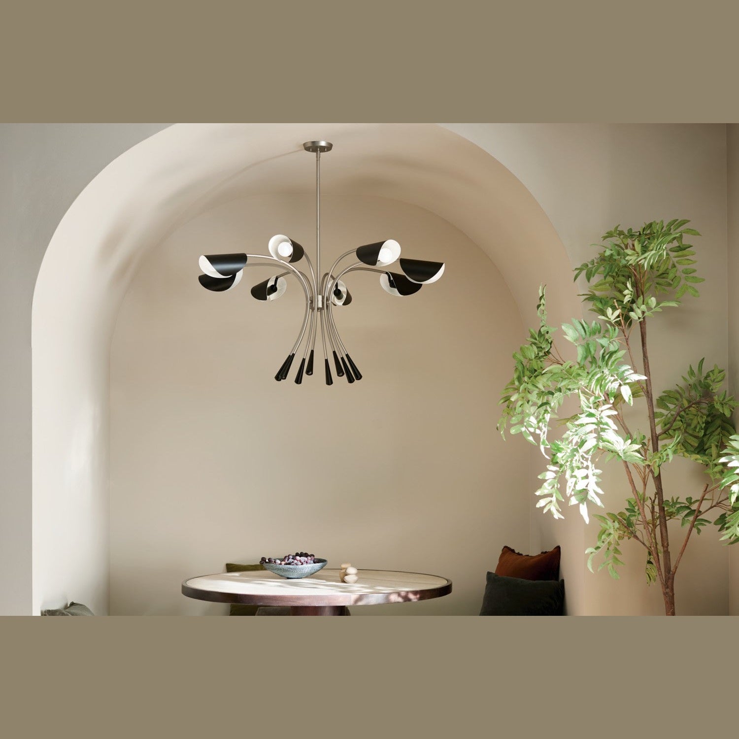 Kichler - 52560SN - Eight Light Chandelier - Arcus - Satin Nickel