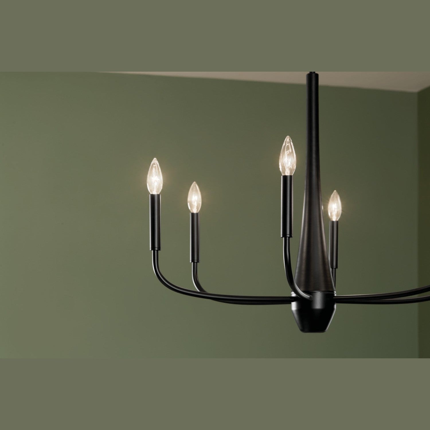 Kichler - 52525BK - Six Light Chandelier - Deela - Black