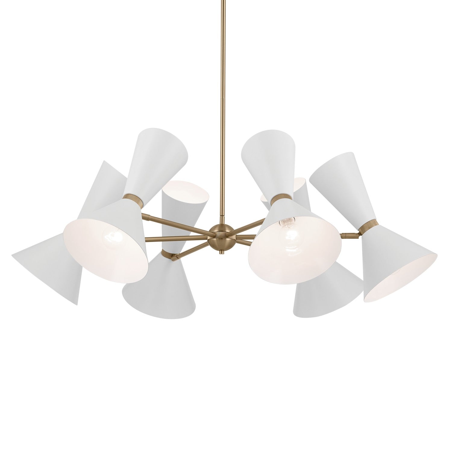 Kichler - 52566CPZWH - 12 Light Chandelier - Phix - Champagne Bronze