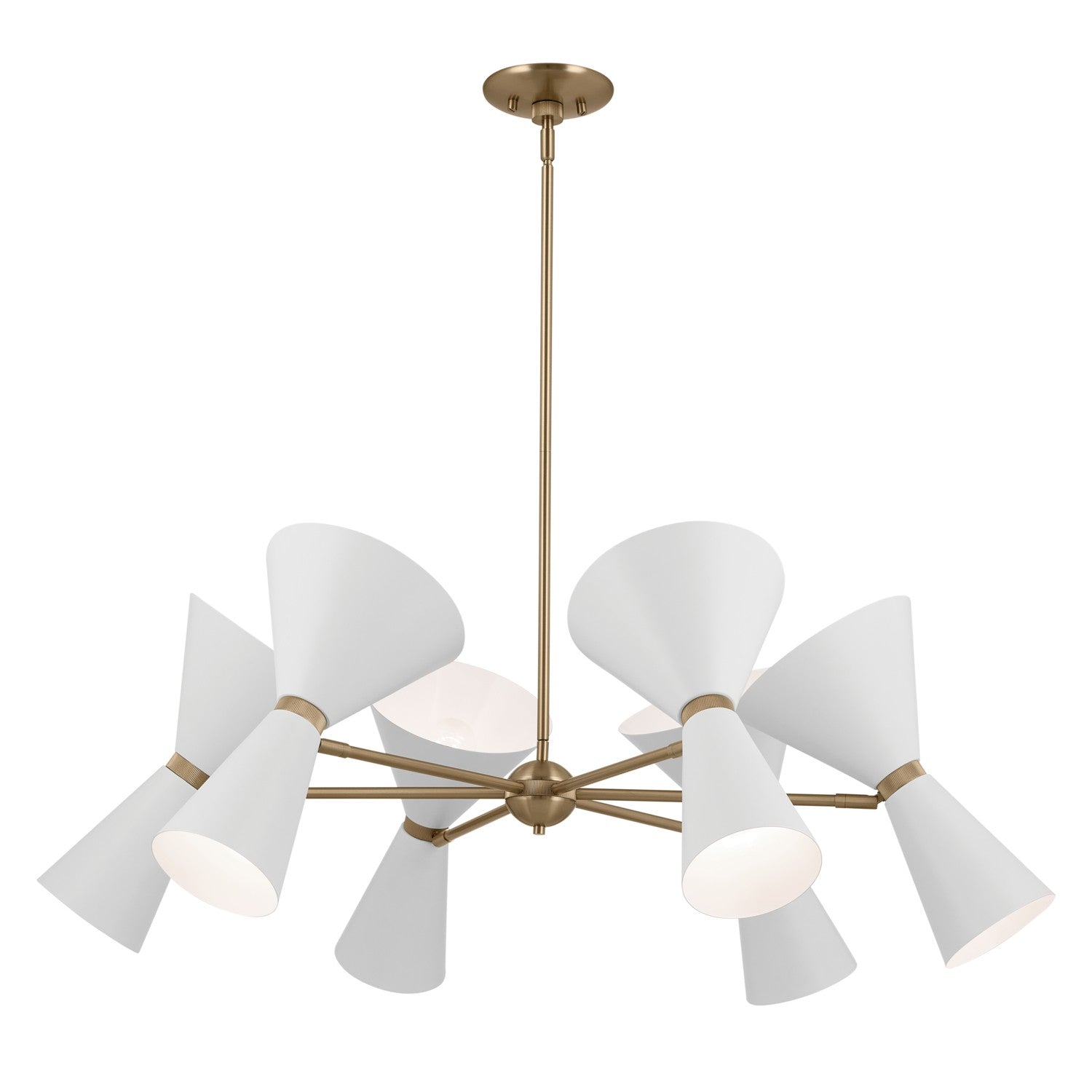 Kichler - 52566CPZWH - 12 Light Chandelier - Phix - Champagne Bronze