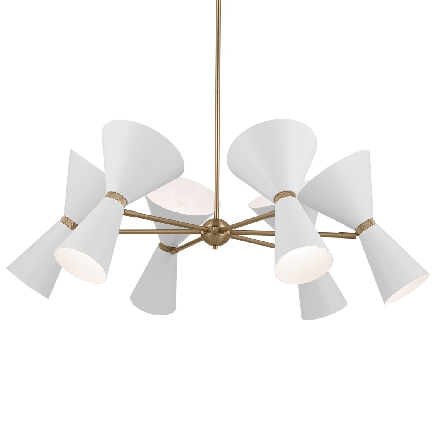 Kichler - 52566CPZWH - 12 Light Chandelier - Phix - Champagne Bronze
