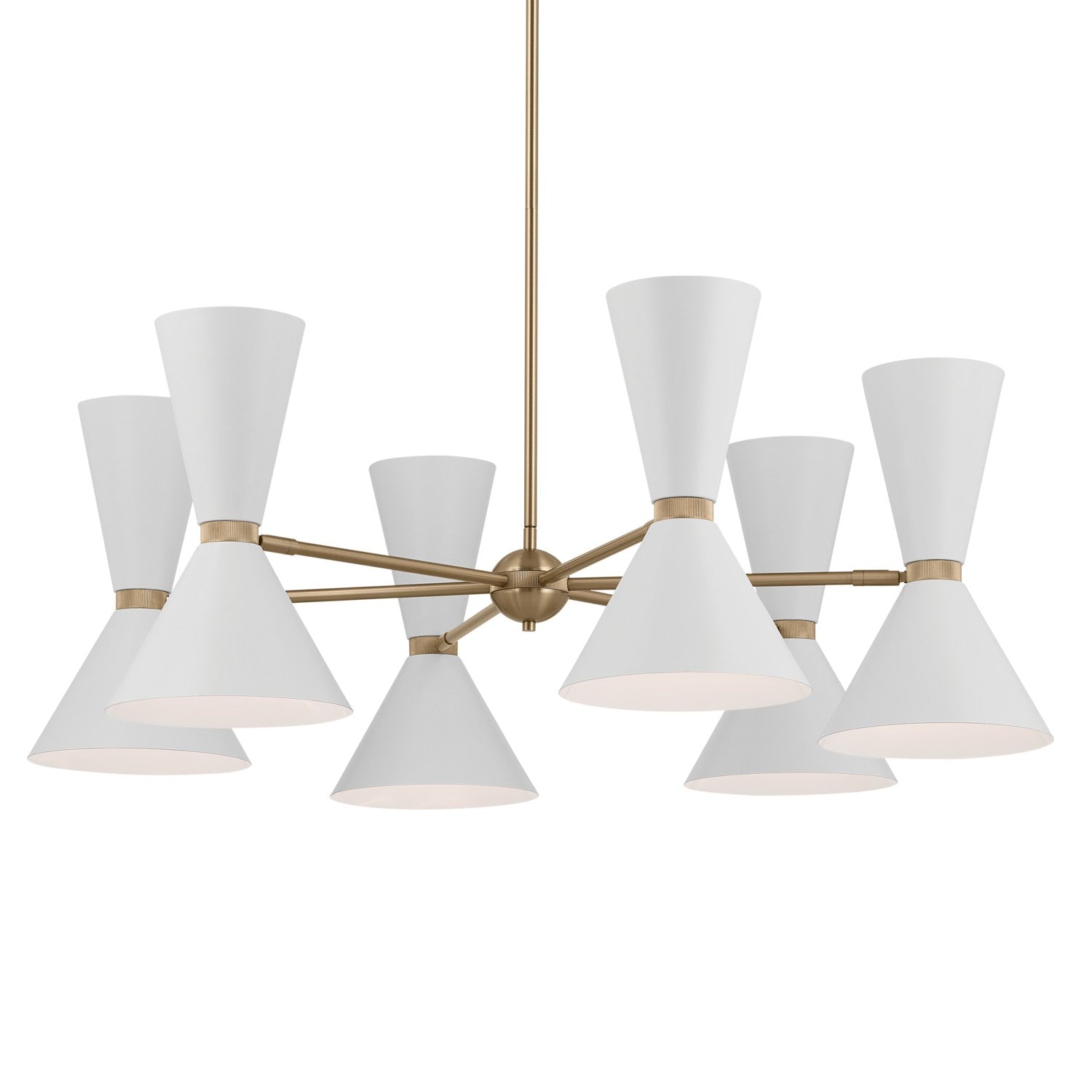 Kichler - 52566CPZWH - 12 Light Chandelier - Phix - Champagne Bronze