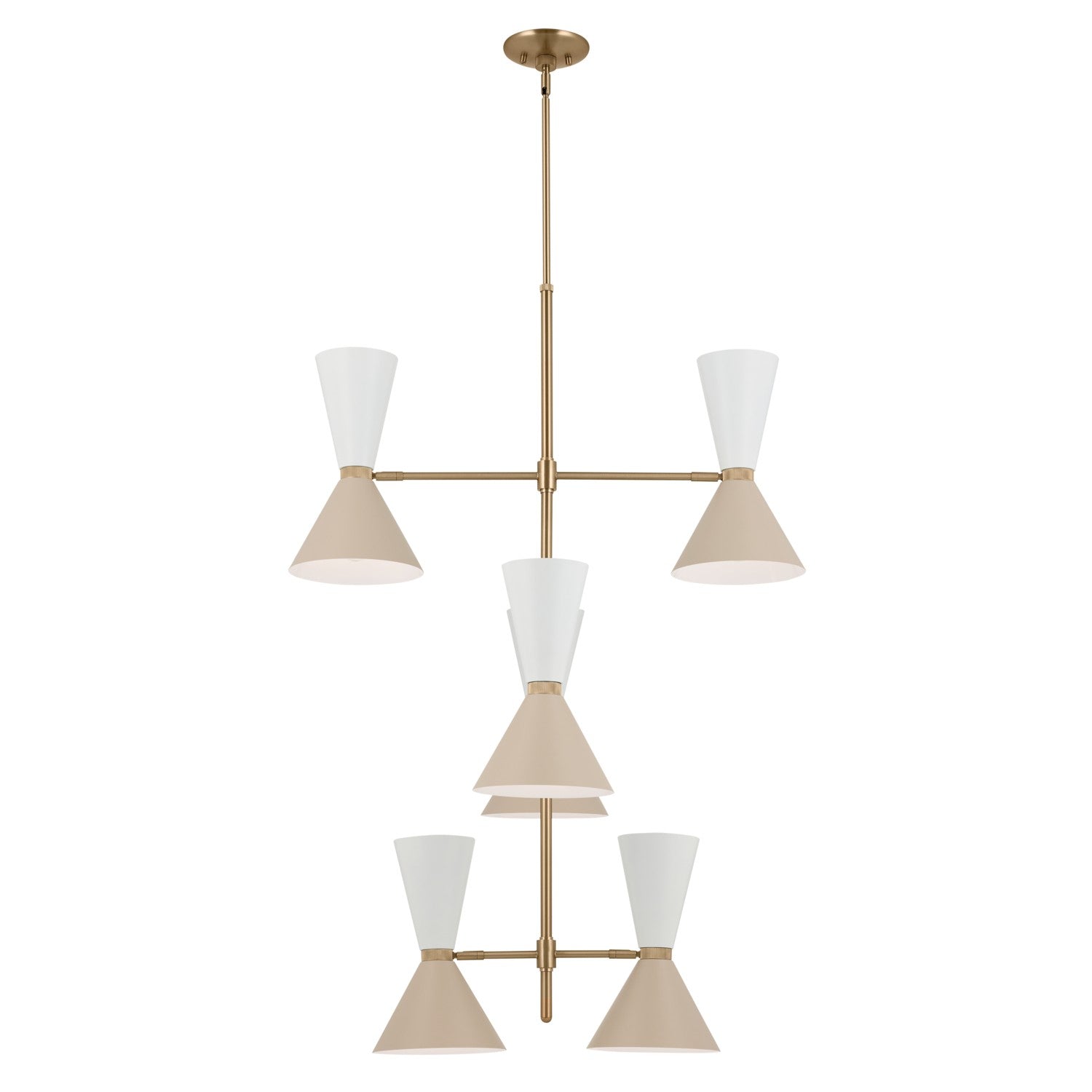 Kichler - 52568CPZGRG - 12 Light Foyer Chandelier - Phix - Champagne Bronze