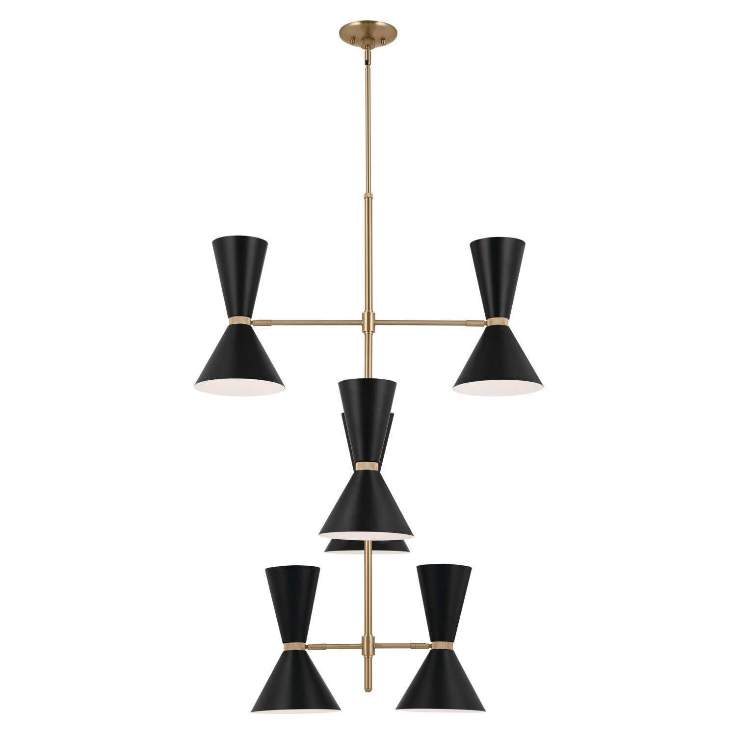 Kichler - 52568CPZBK - 12 Light Foyer Chandelier - Phix - Champagne Bronze