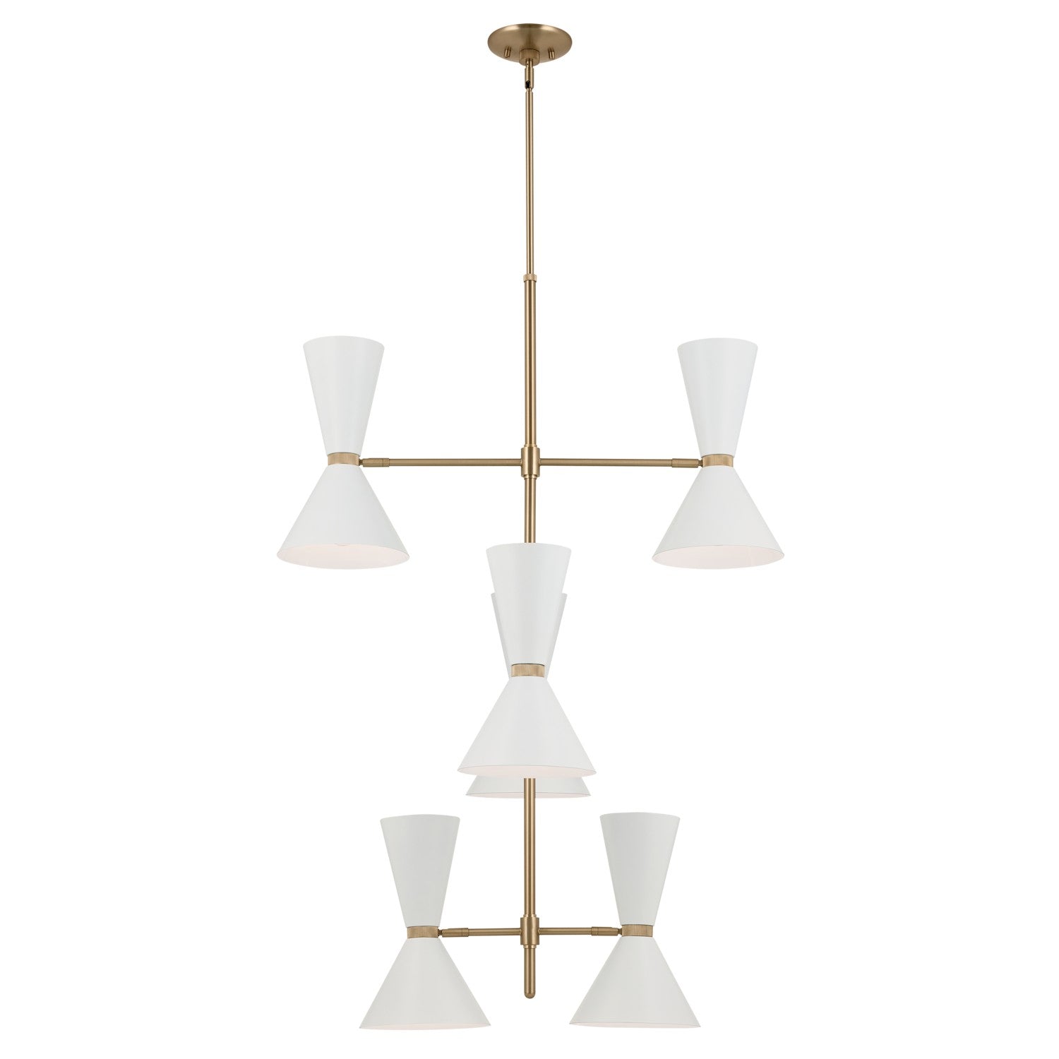 Kichler - 52568CPZWH - 12 Light Foyer Chandelier - Phix - Champagne Bronze