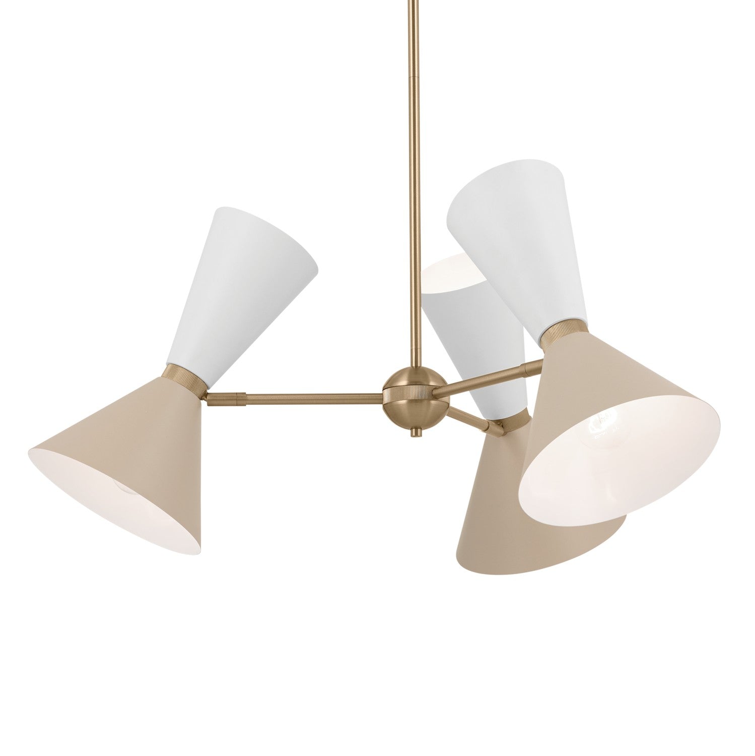 Kichler - 52565CPZGRG - Six Light Chandelier - Phix - Champagne Bronze