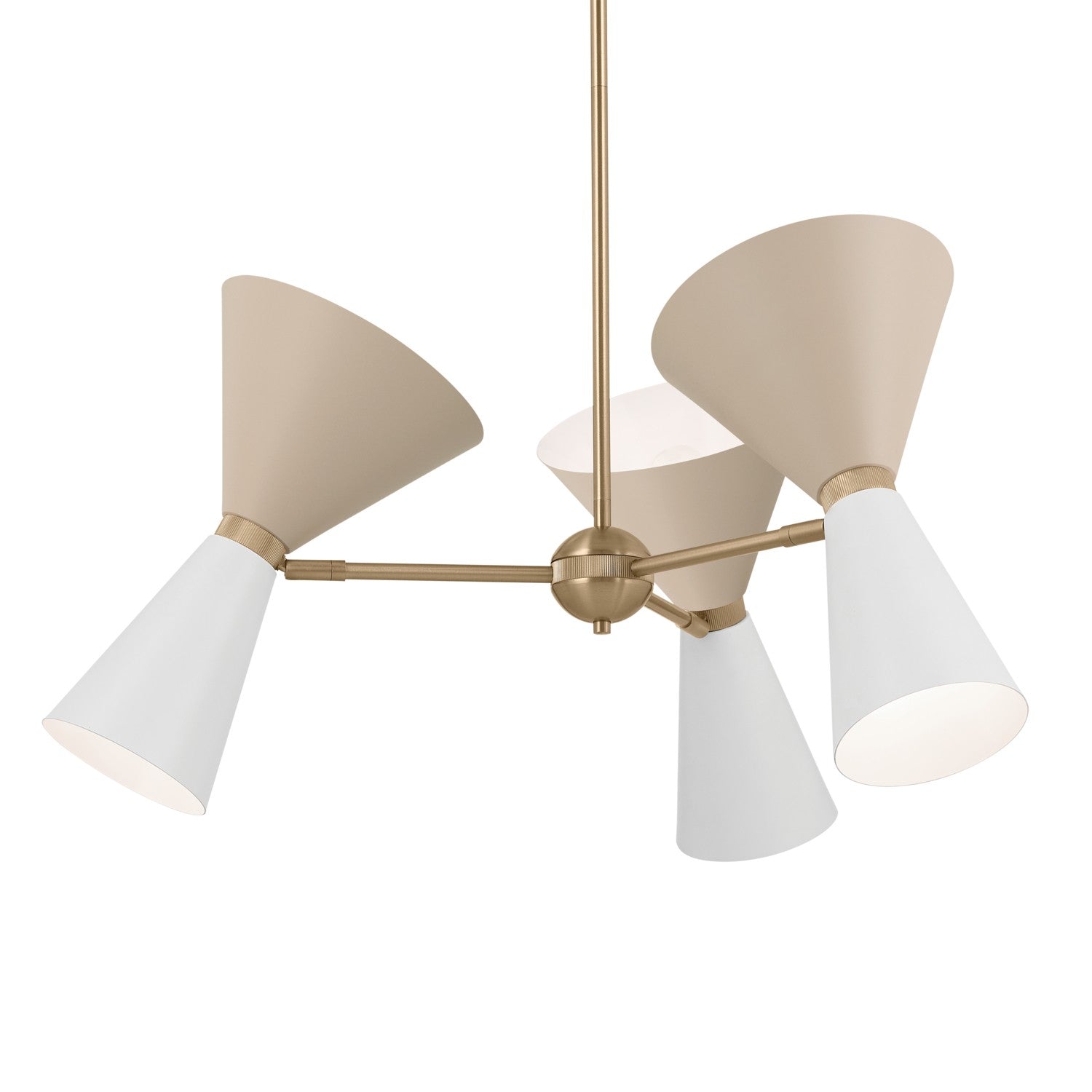 Kichler - 52565CPZGRG - Six Light Chandelier - Phix - Champagne Bronze