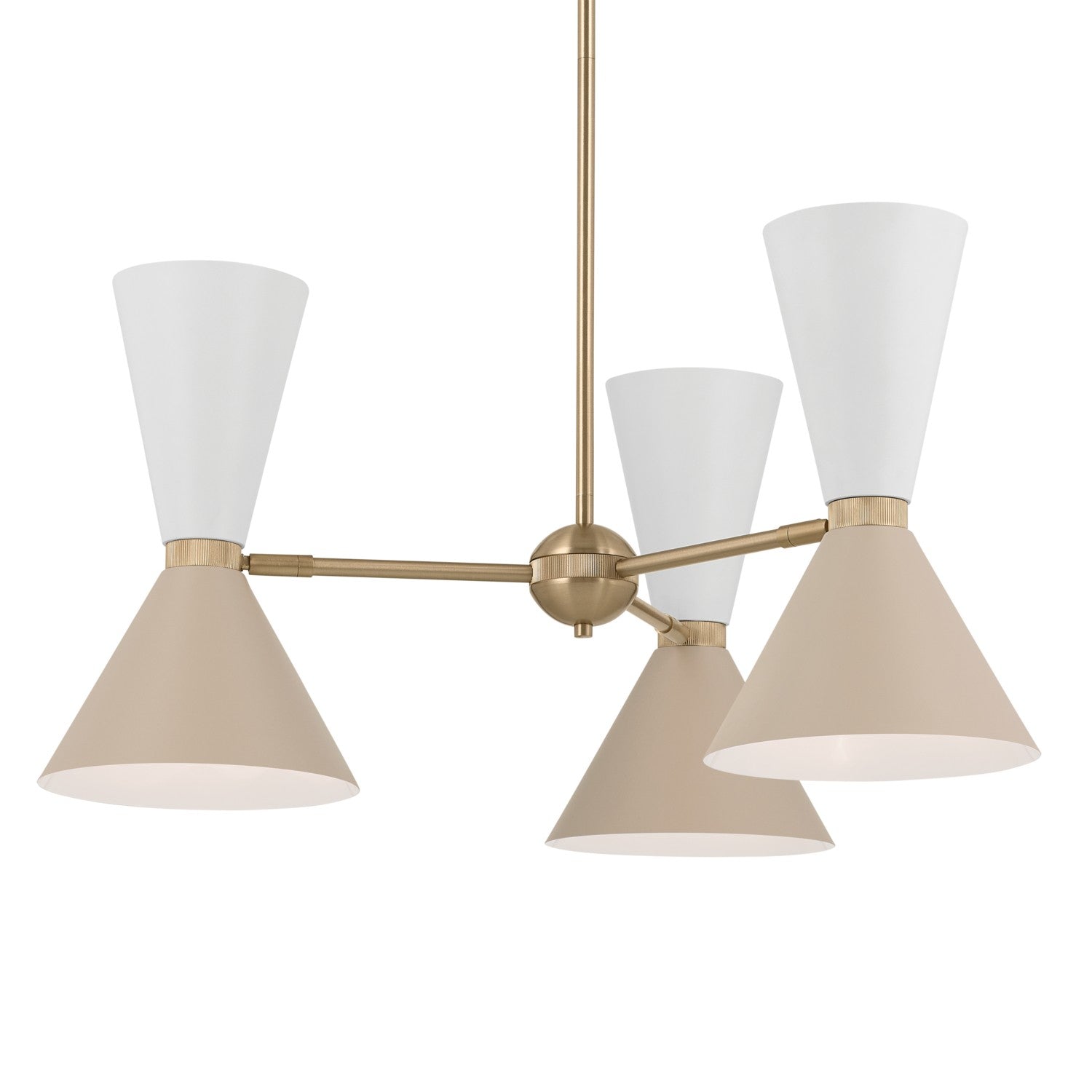 Kichler - 52565CPZGRG - Six Light Chandelier - Phix - Champagne Bronze