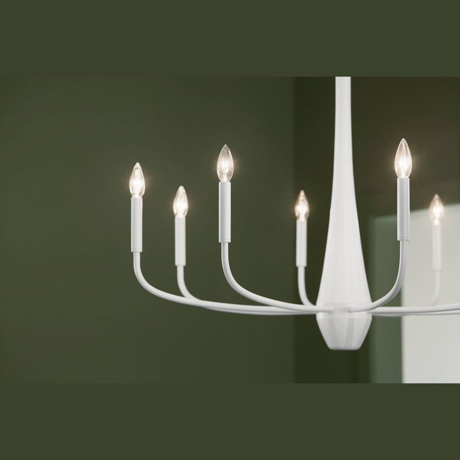 Kichler - 52526WH - Eight Light Chandelier - Deela - White