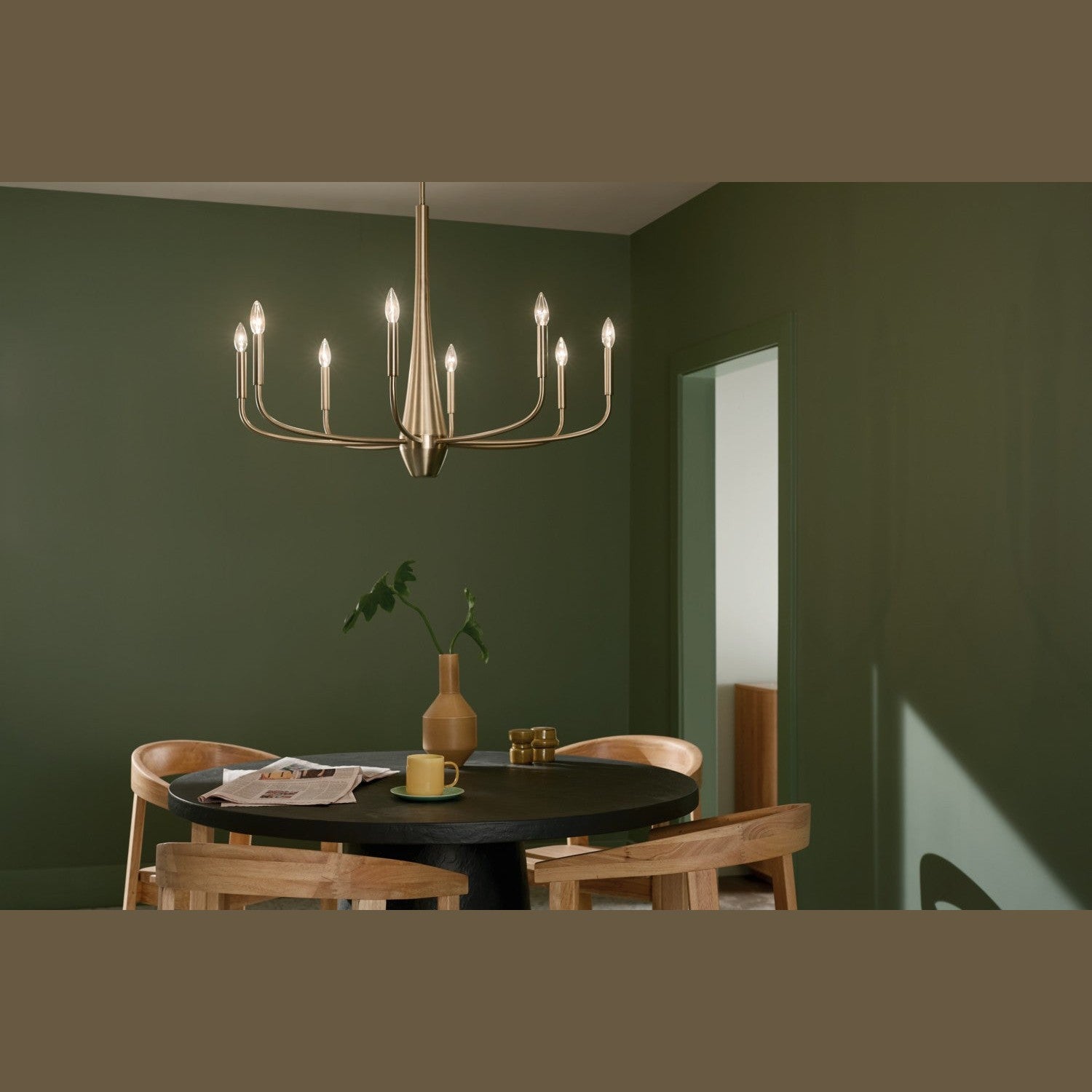 Kichler - 52526CPZ - Eight Light Chandelier - Deela - Champagne Bronze