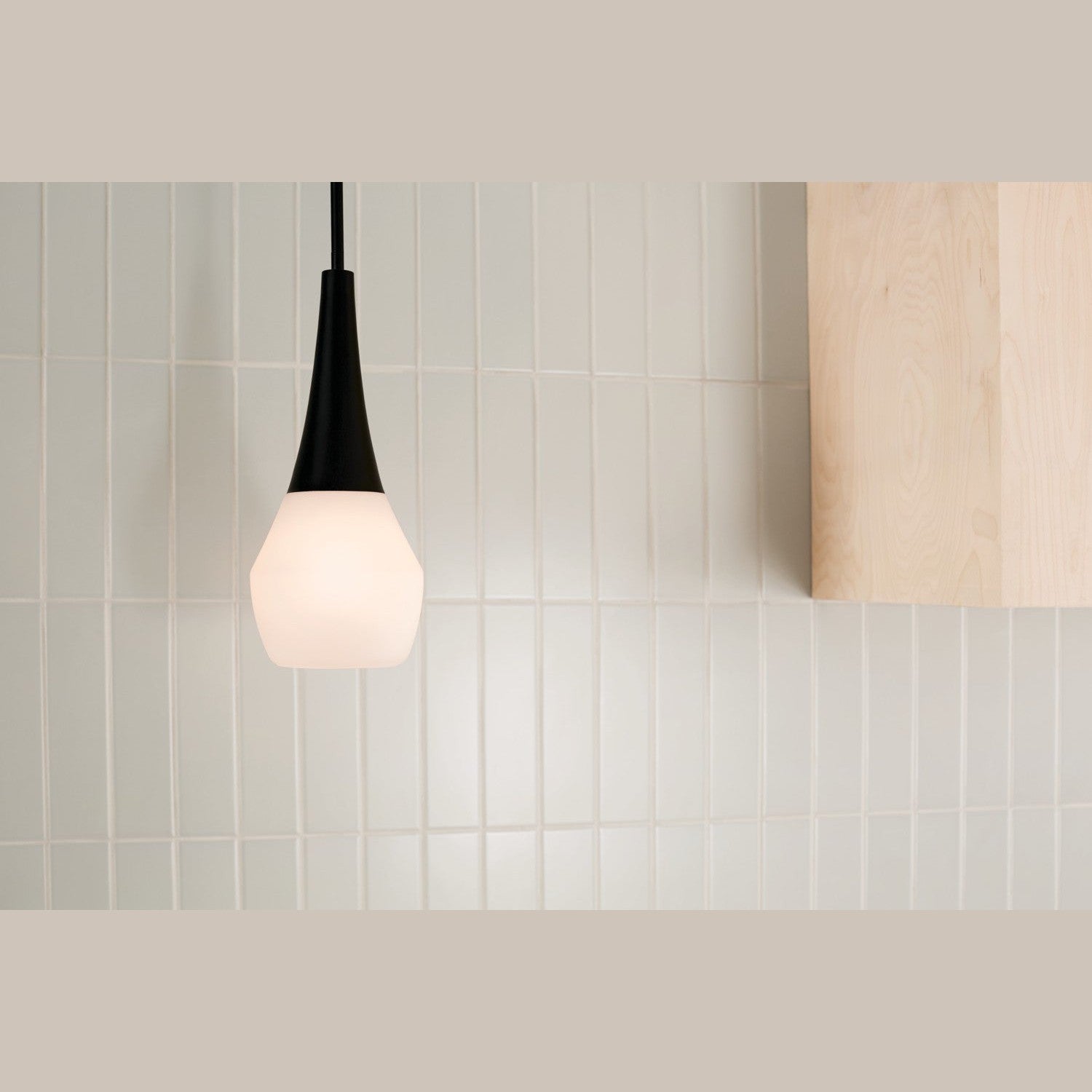 Kichler - 52529BK - One Light Pendant - Deela - Black