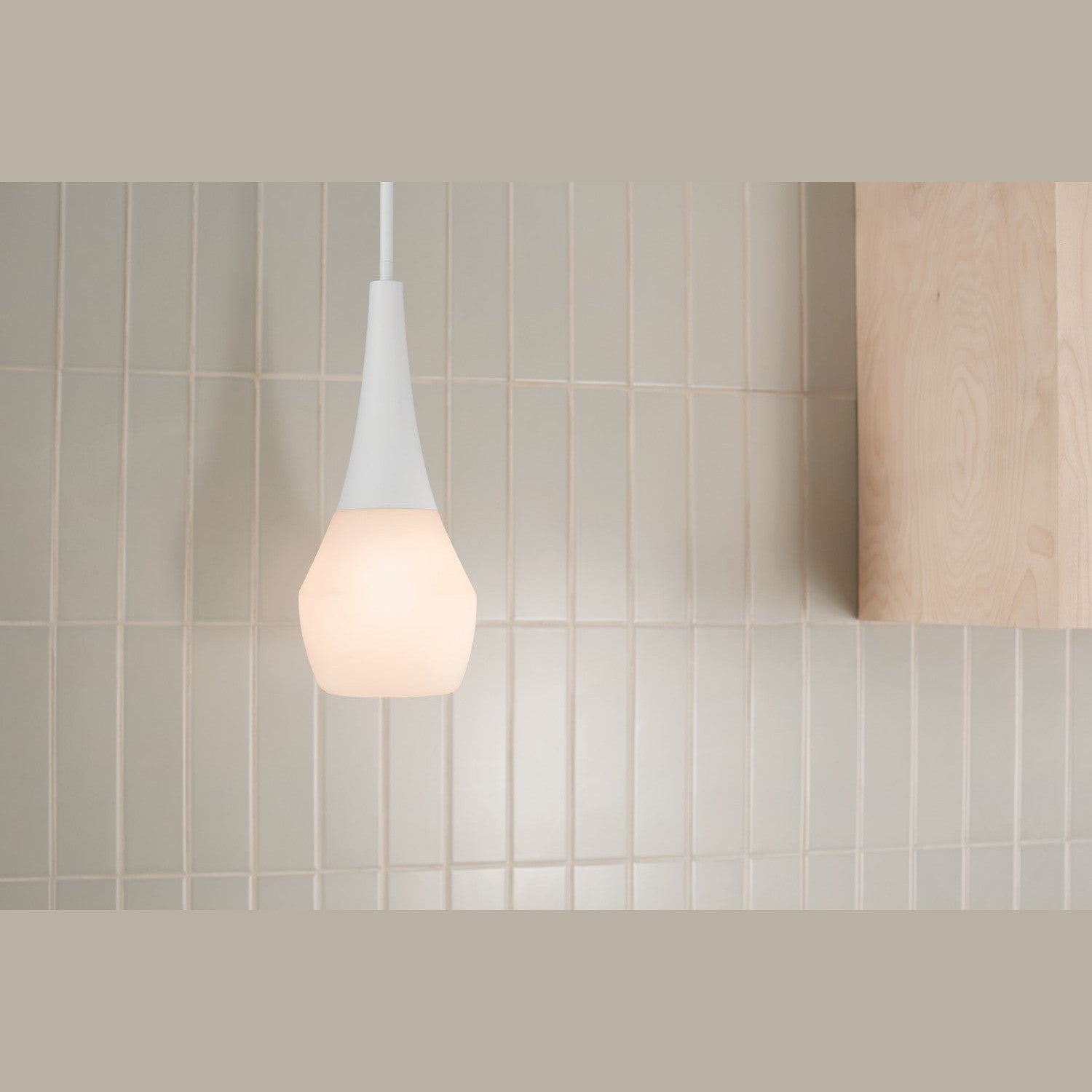 Kichler - 52529WH - One Light Pendant - Deela - White