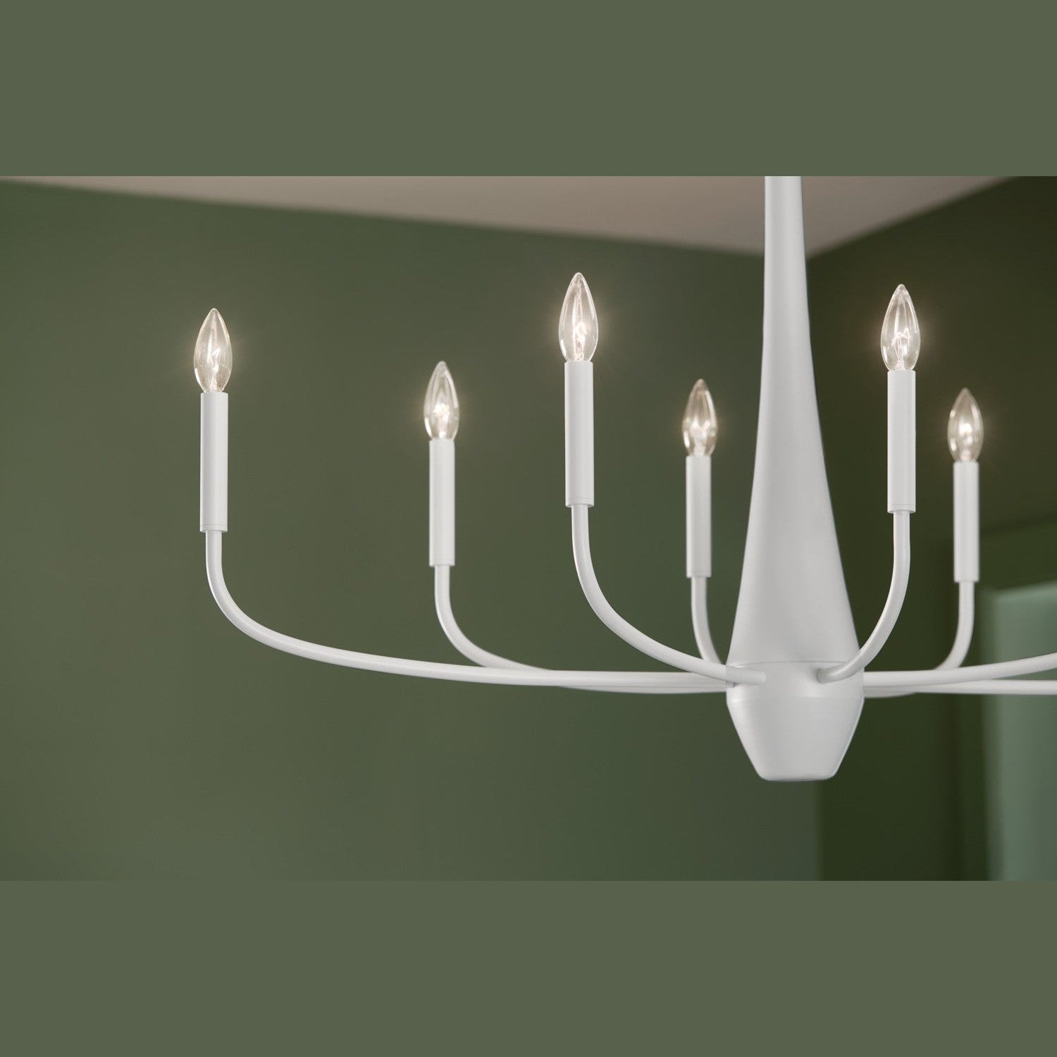 Kichler - 52528WH - Eight Light Chandelier - Deela - White