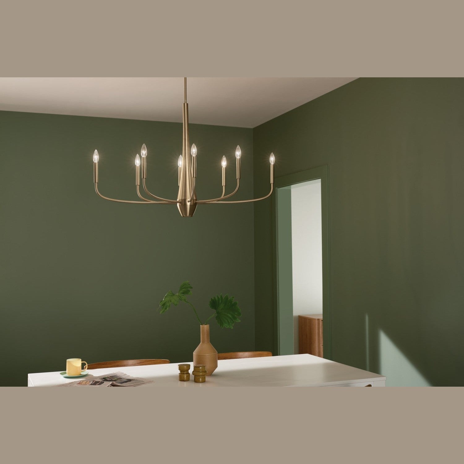 Kichler - 52528CPZ - Eight Light Chandelier - Deela - Champagne Bronze