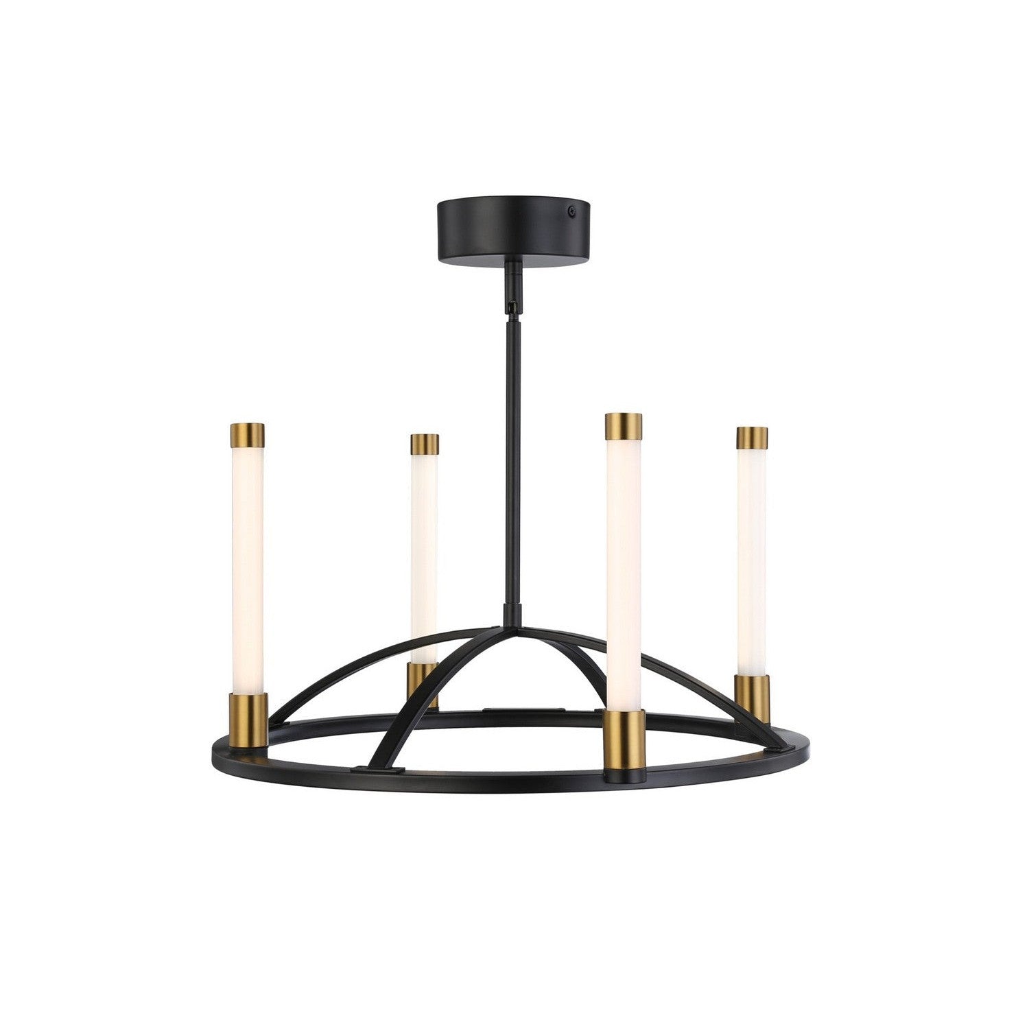 Artcraft - SC13084BB - LED Chandelier - Infiniti - Matte Black & Brass