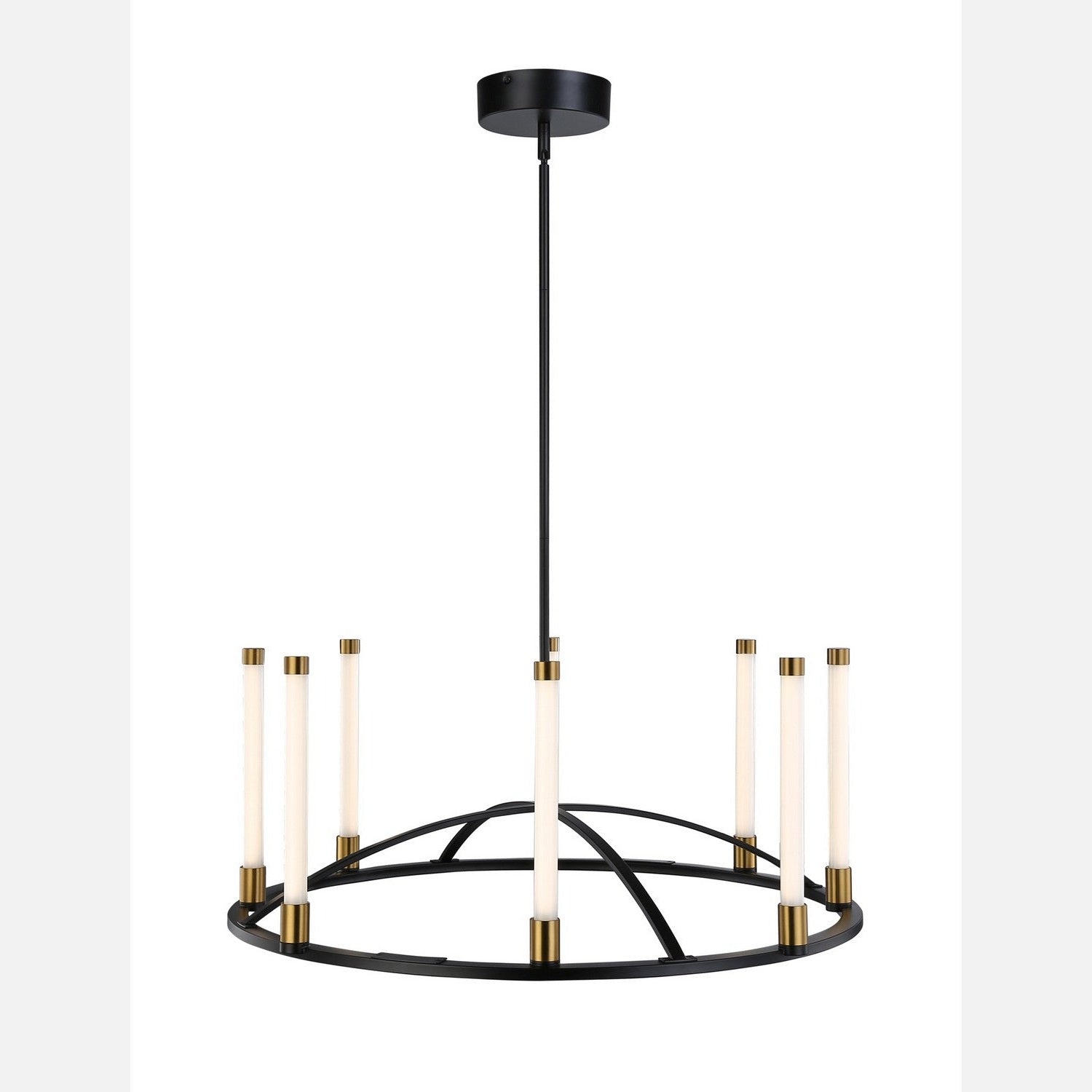Artcraft - SC13088BB - LED Chandelier - Infiniti - Matte Black & Brass