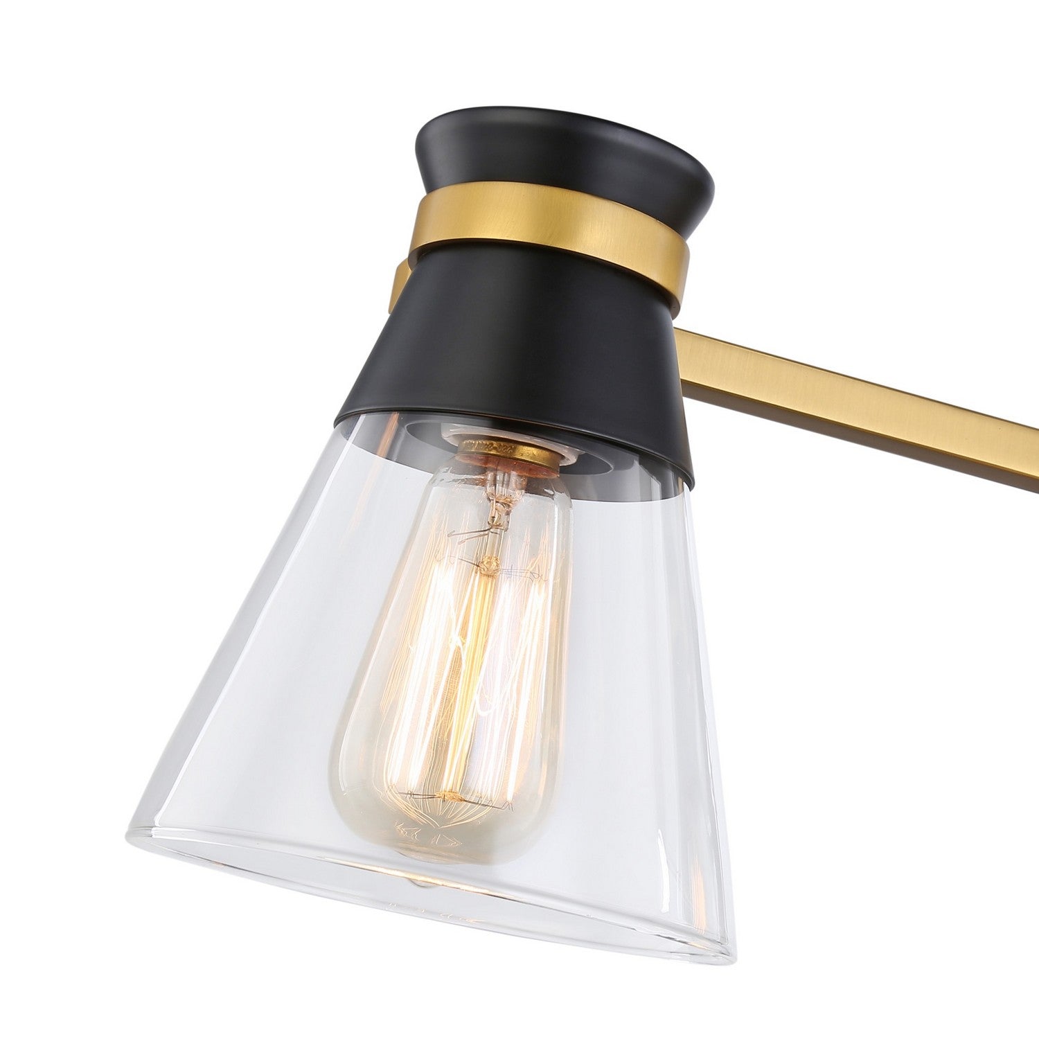 Artcraft - AC11803BB - Three Light Vanity - Kanata - Black & Brushed Brass