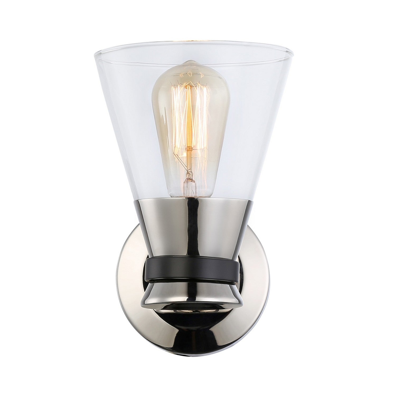 Artcraft - AC11801NB - One Light Wall Sconce - Kanata - Polished Nickel