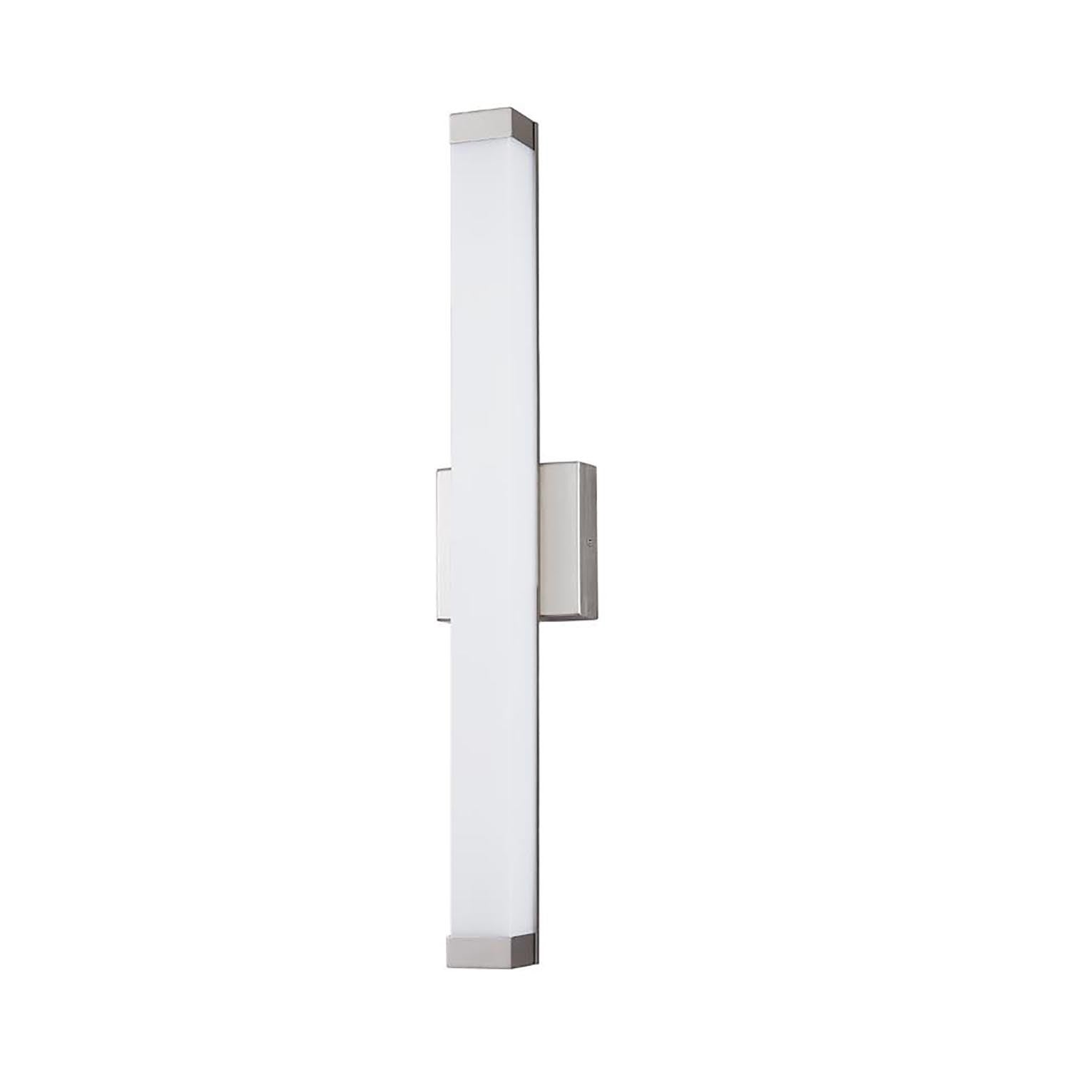Justice Designs - ACR-9001-OPAL-NCKL - LED Linear Wall/Bath - Acryluxe - Brushed Nickel