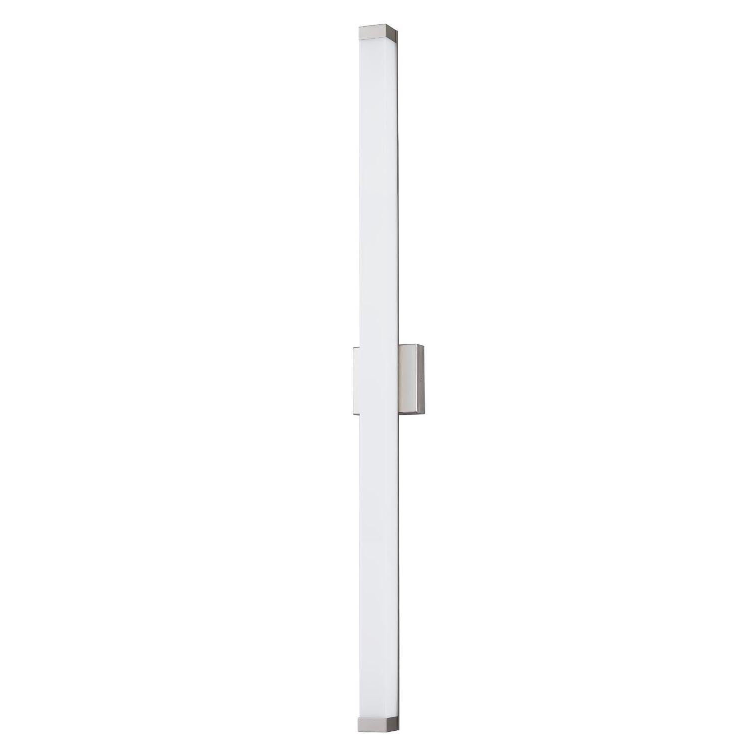 Justice Designs - ACR-9007-OPAL-NCKL - LED Linear Wall/Bath - Acryluxe - Brushed Nickel