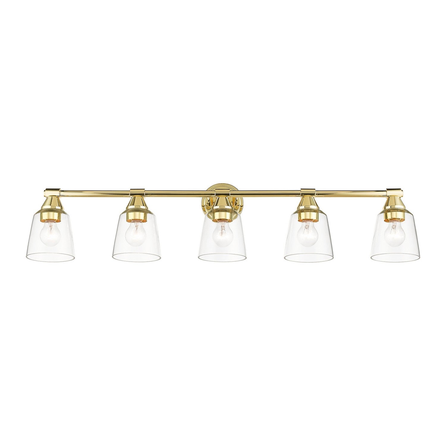 Livex Lighting - 16785-02 - Five Light Vanity Sconce - Catania - Polished Brass
