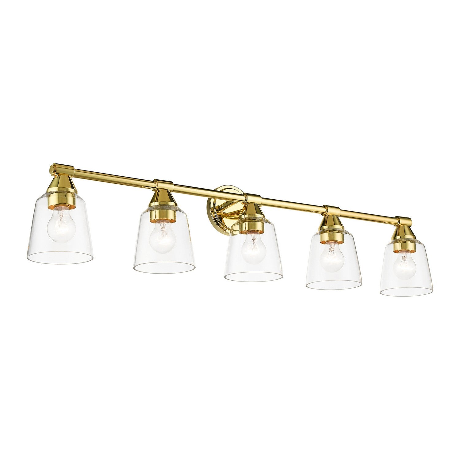 Livex Lighting - 16785-02 - Five Light Vanity Sconce - Catania - Polished Brass
