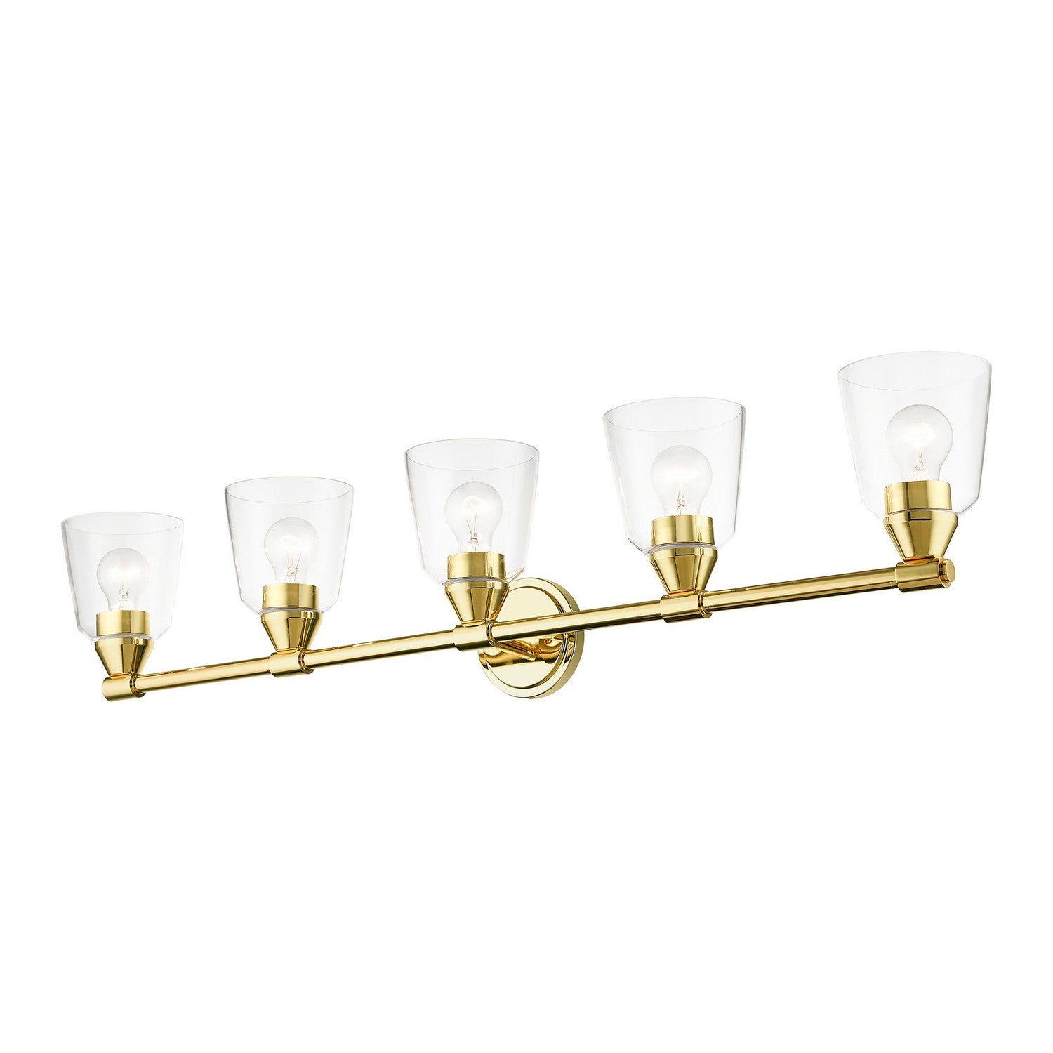 Livex Lighting - 16785-02 - Five Light Vanity Sconce - Catania - Polished Brass