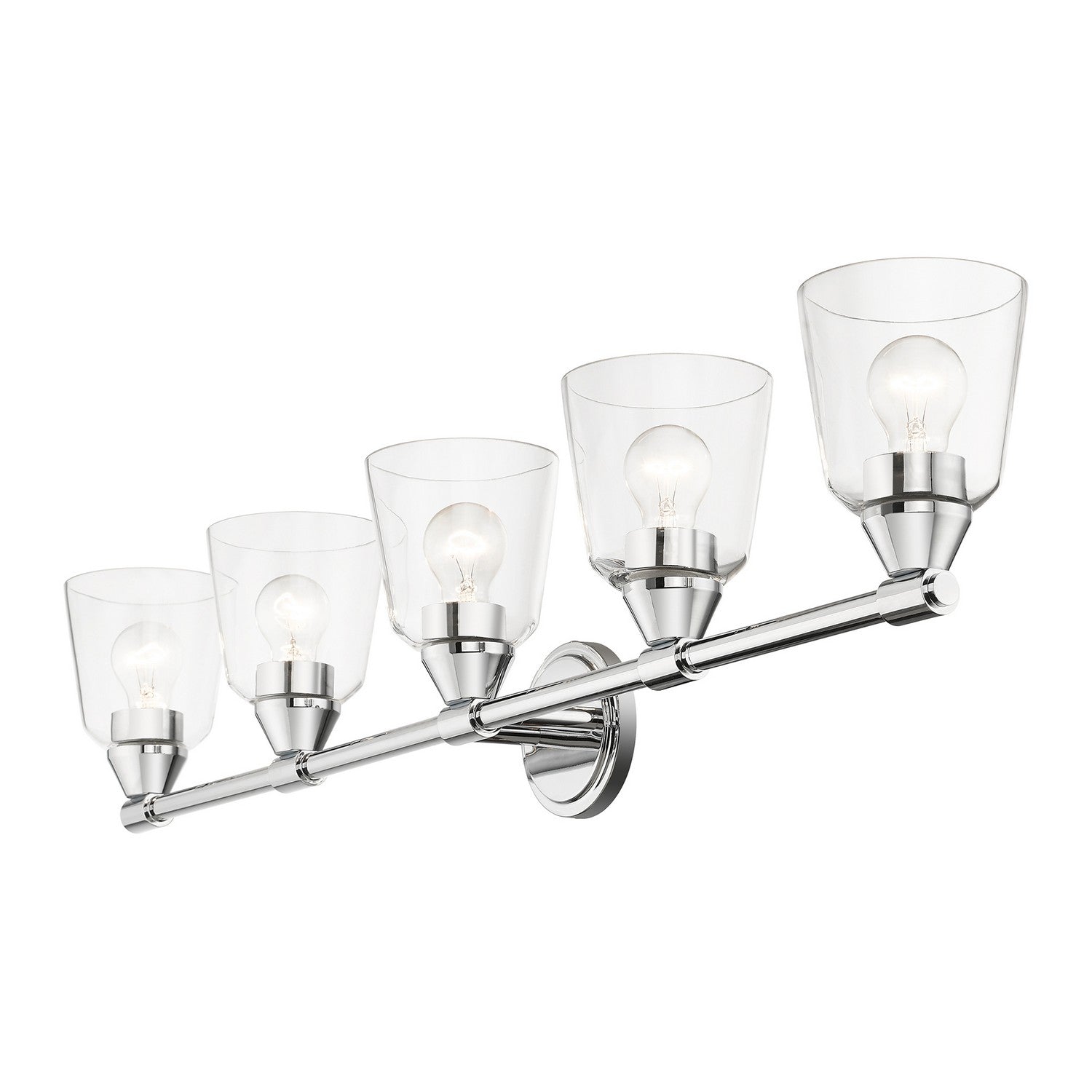 Livex Lighting - 16785-05 - Five Light Vanity Sconce - Catania - Polished Chrome