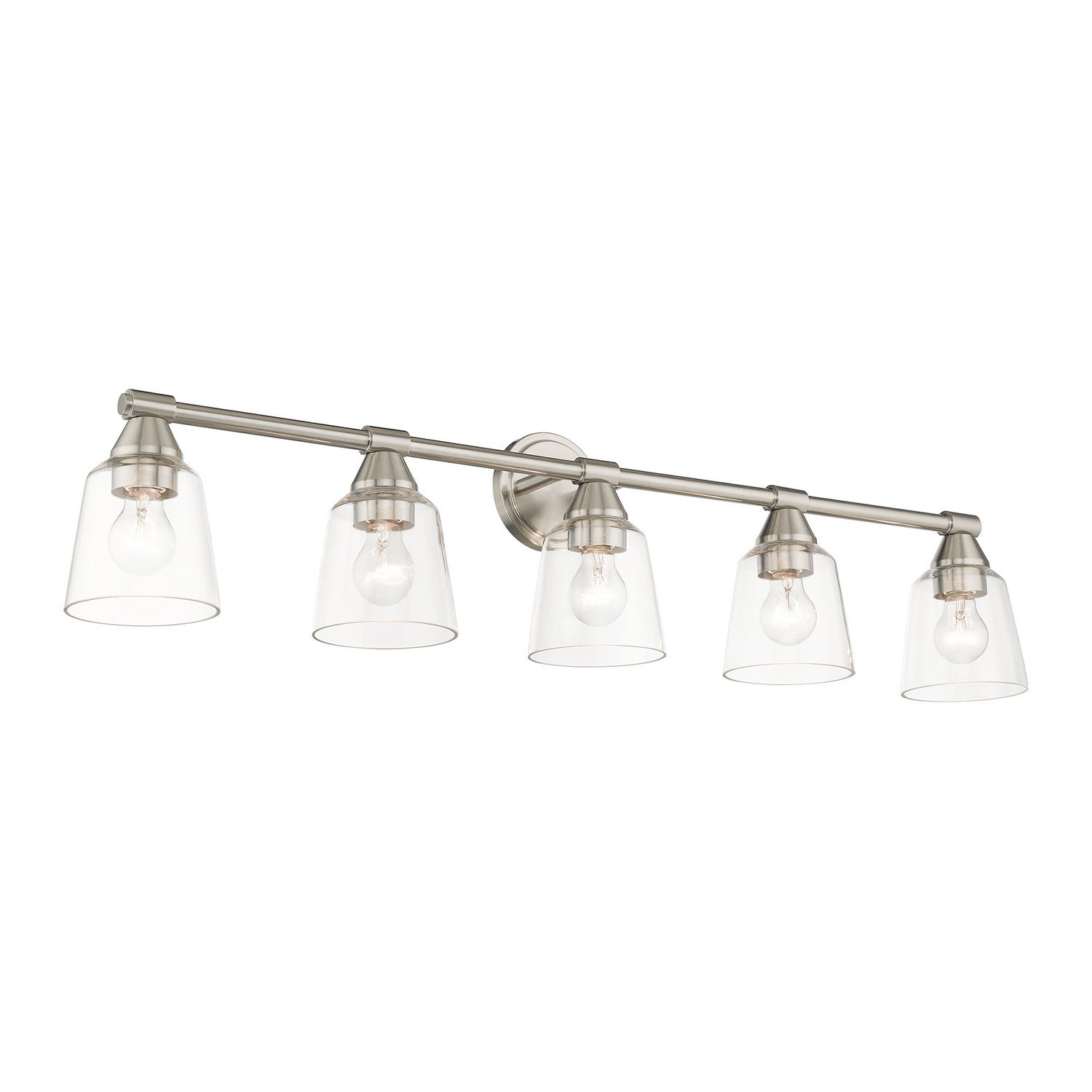Livex Lighting - 16785-91 - Five Light Vanity Sconce - Catania - Brushed Nickel