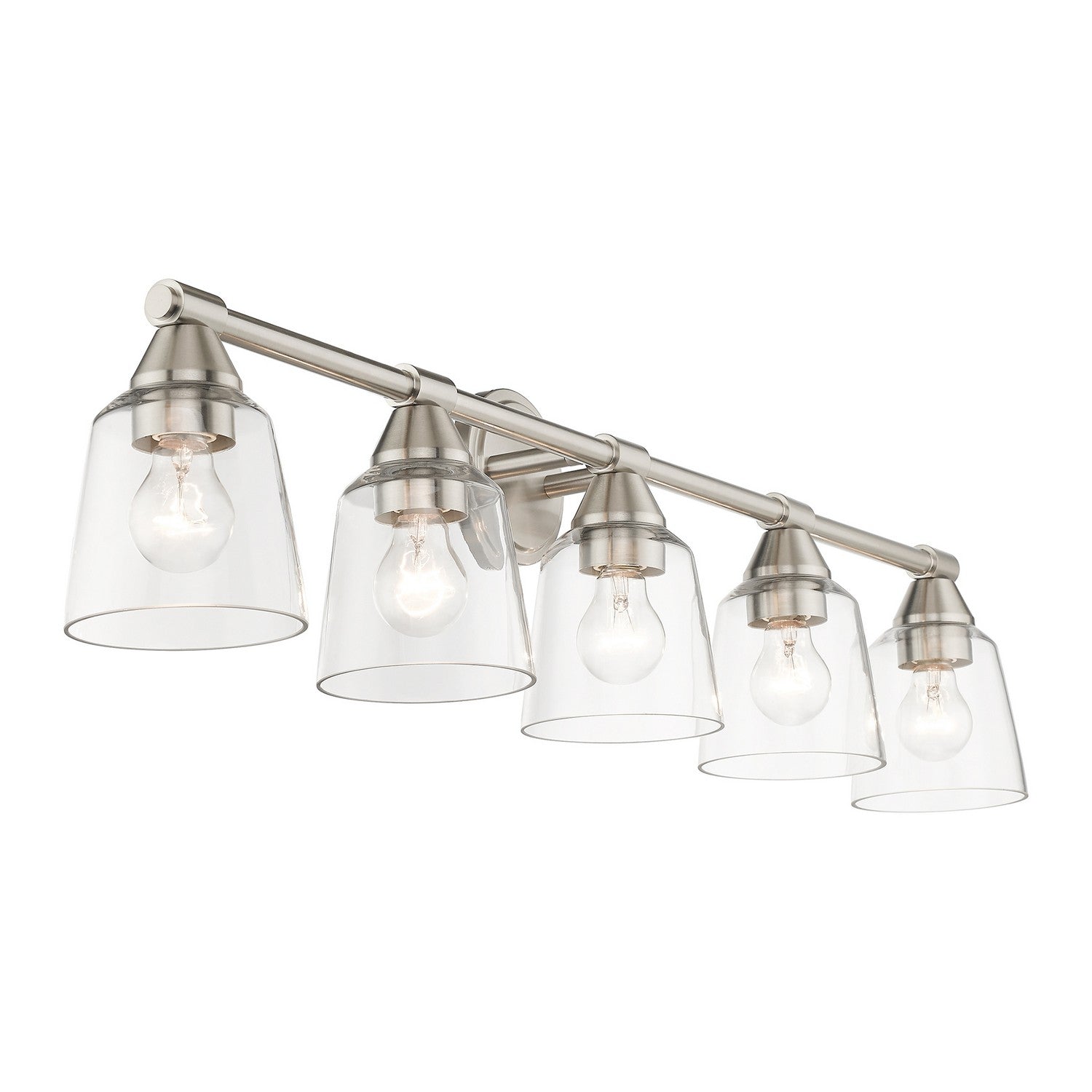 Livex Lighting - 16785-91 - Five Light Vanity Sconce - Catania - Brushed Nickel