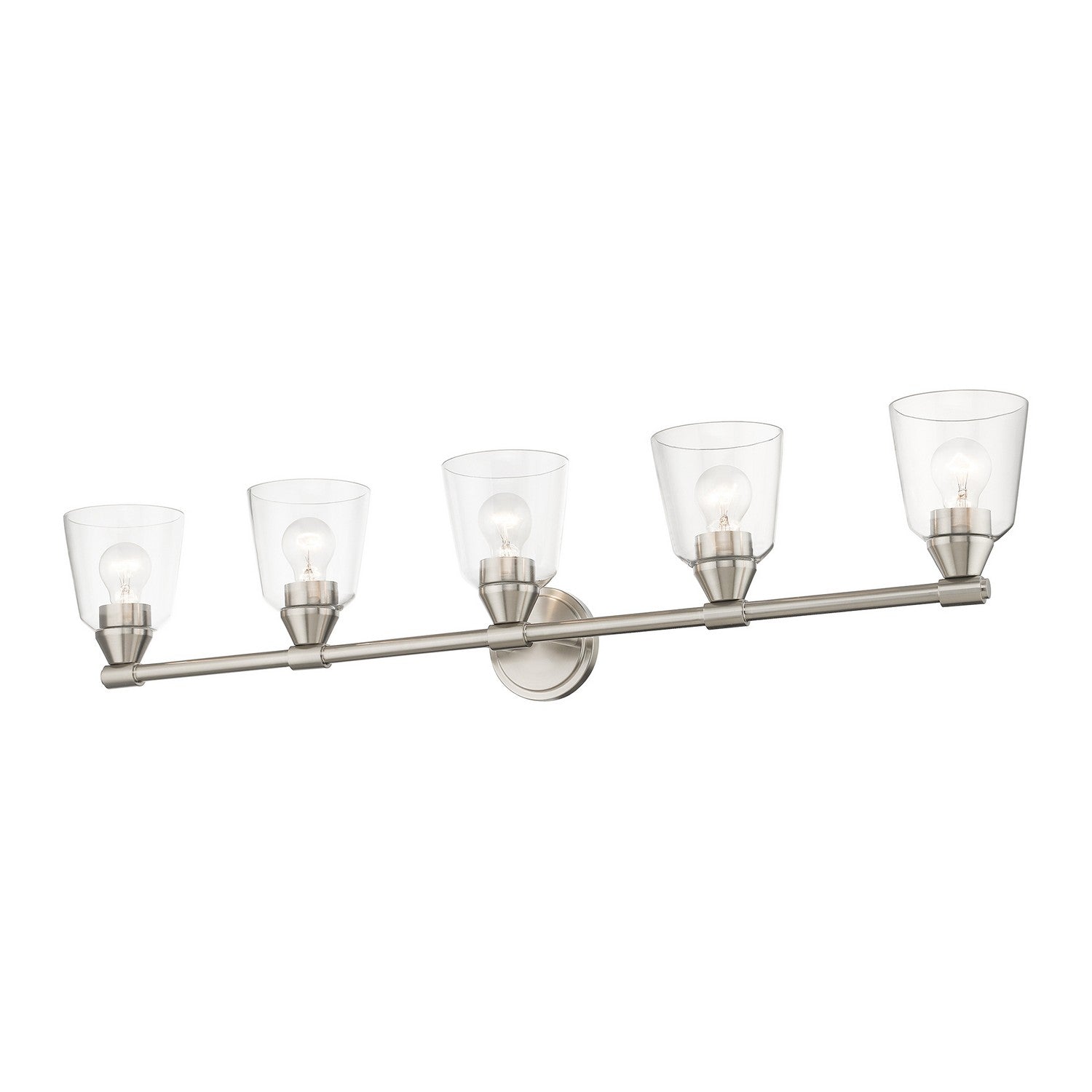 Livex Lighting - 16785-91 - Five Light Vanity Sconce - Catania - Brushed Nickel