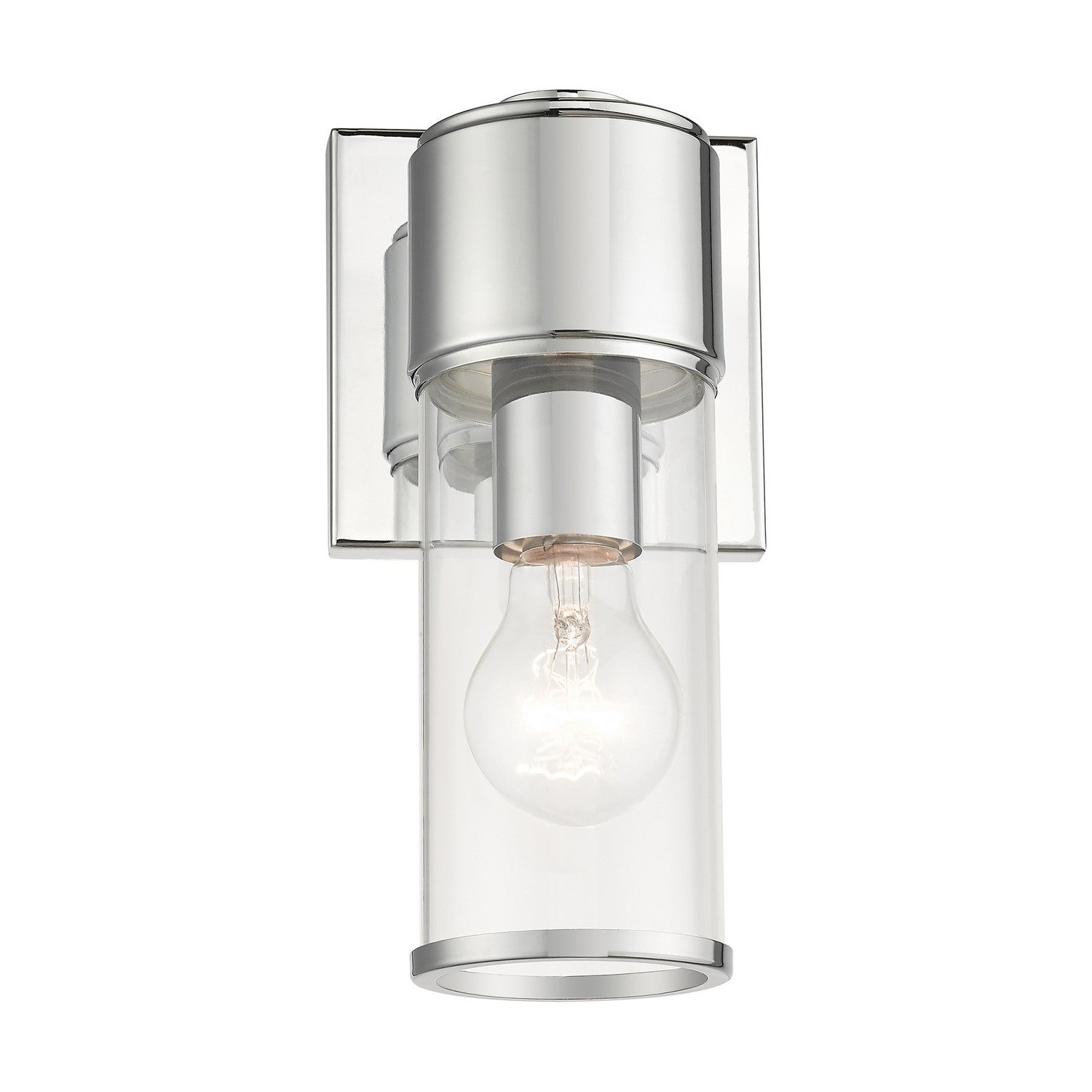 Livex Lighting - 17141-05 - One Light Wall Sconce - Quincy - Polished Chrome