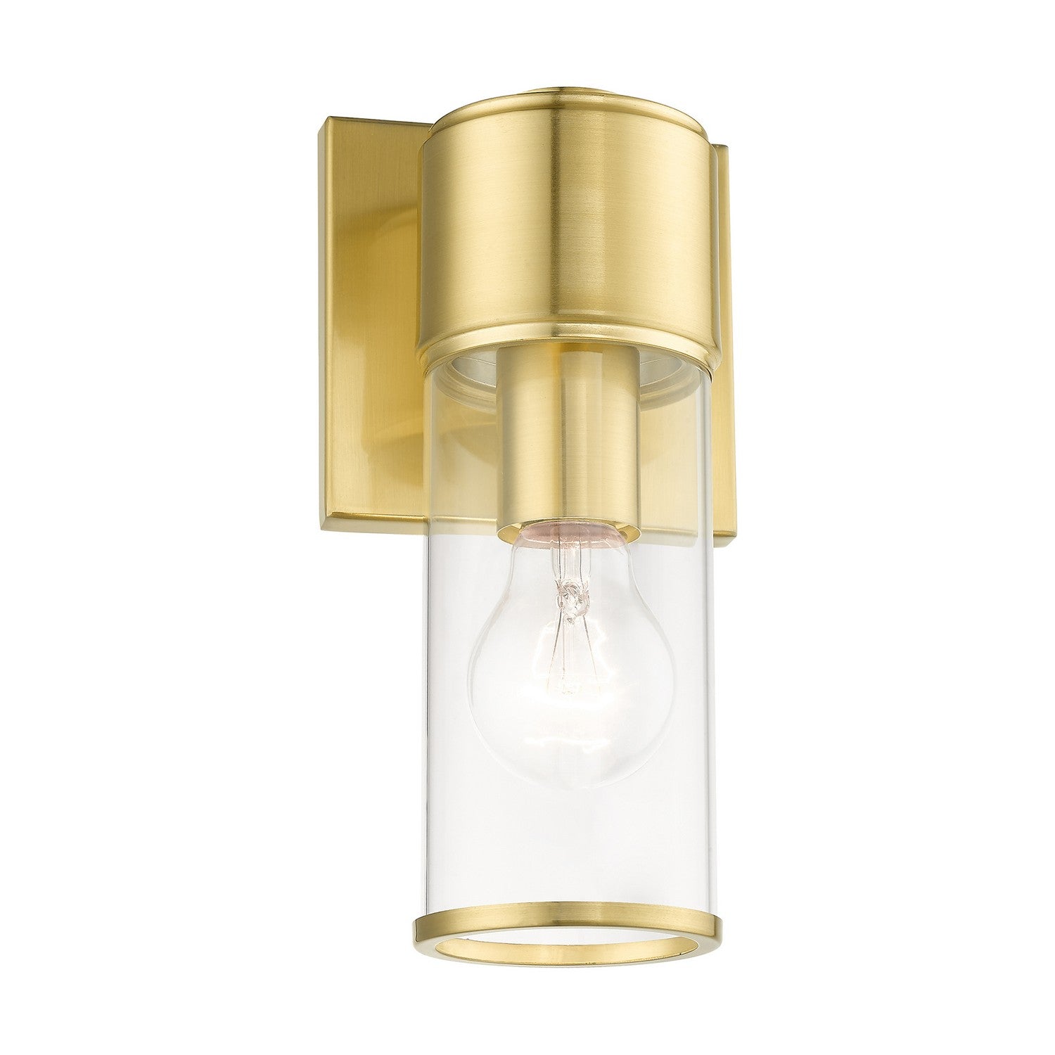 Livex Lighting - 17141-12 - One Light Wall Sconce - Quincy - Satin Brass