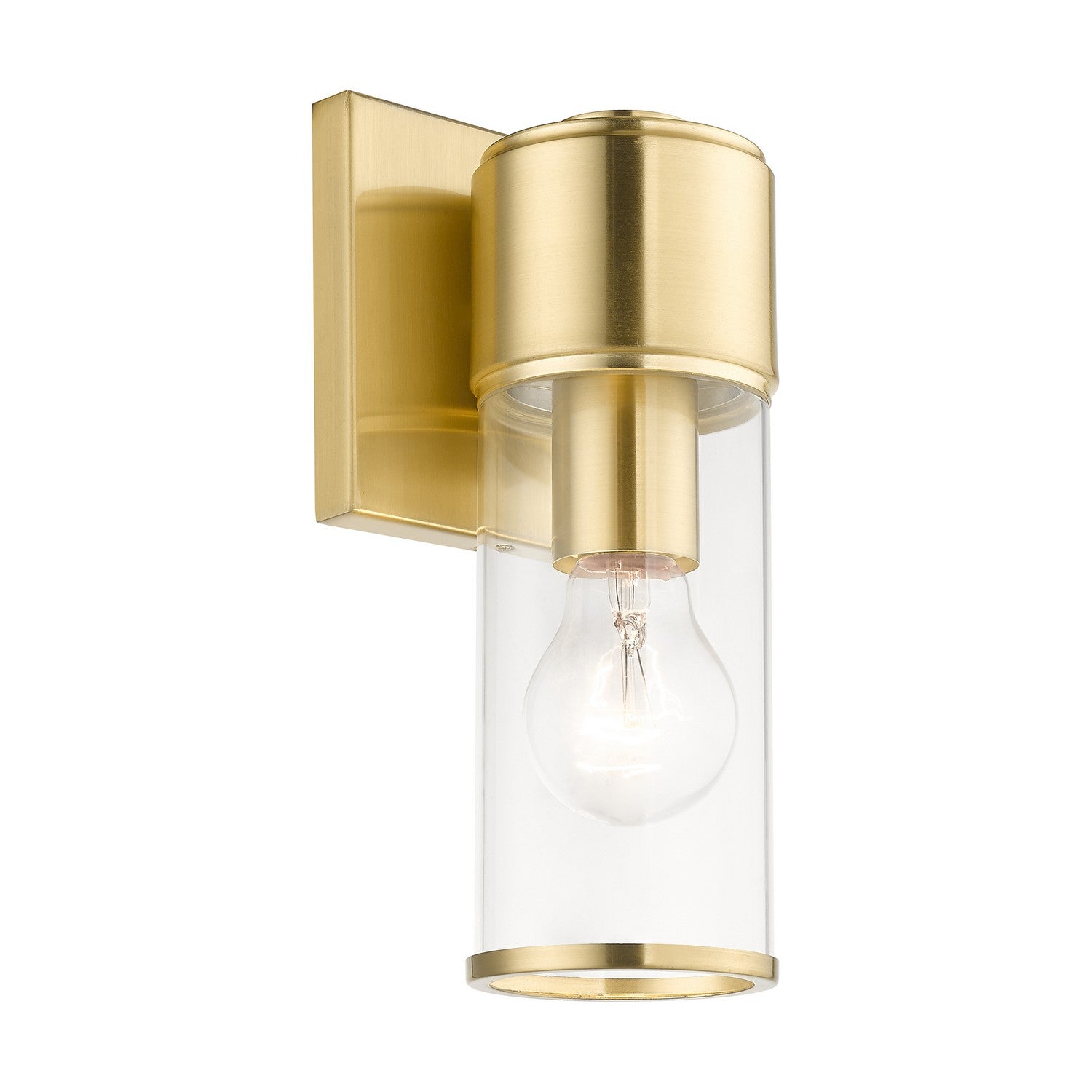 Livex Lighting - 17141-12 - One Light Wall Sconce - Quincy - Satin Brass