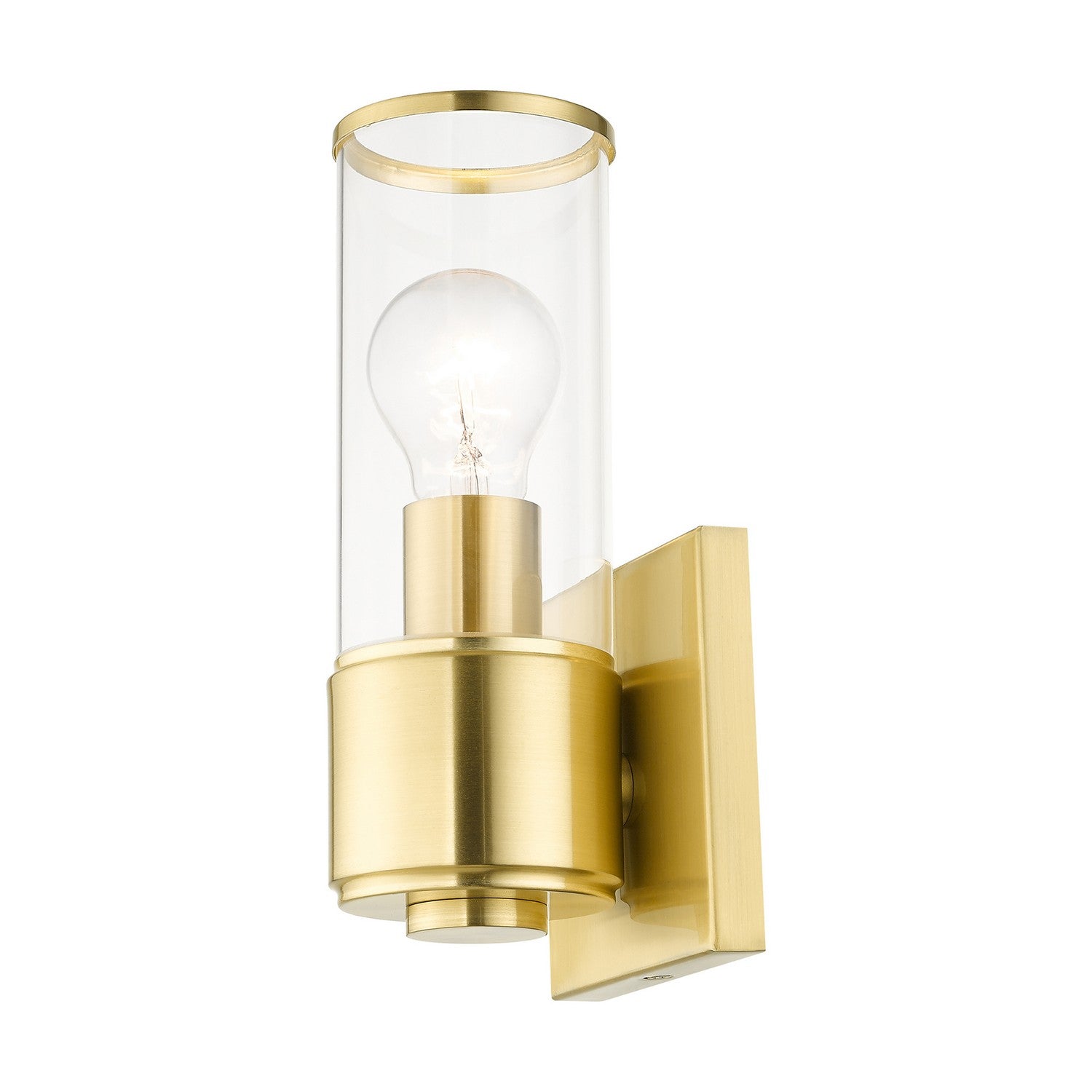 Livex Lighting - 17141-12 - One Light Wall Sconce - Quincy - Satin Brass